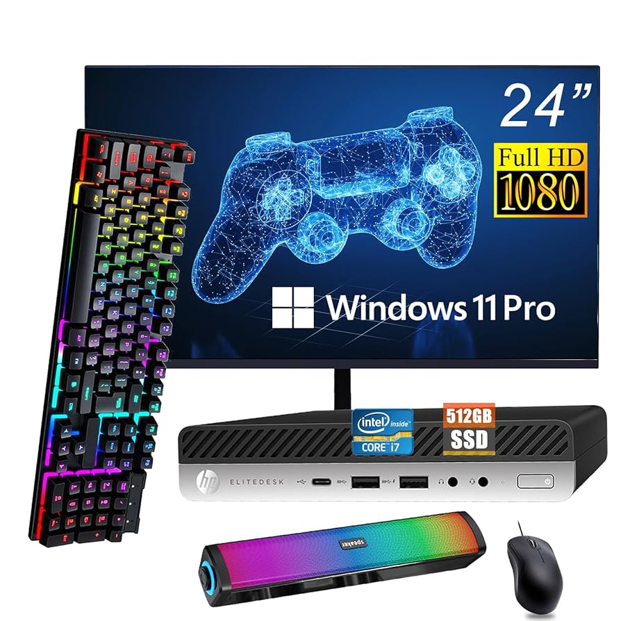 ミニPC HP EliteDesk 800 G3 SFF 8G i7 500GB HP EliteDesk 800 G3 SFF Business Desktop with 4K Support