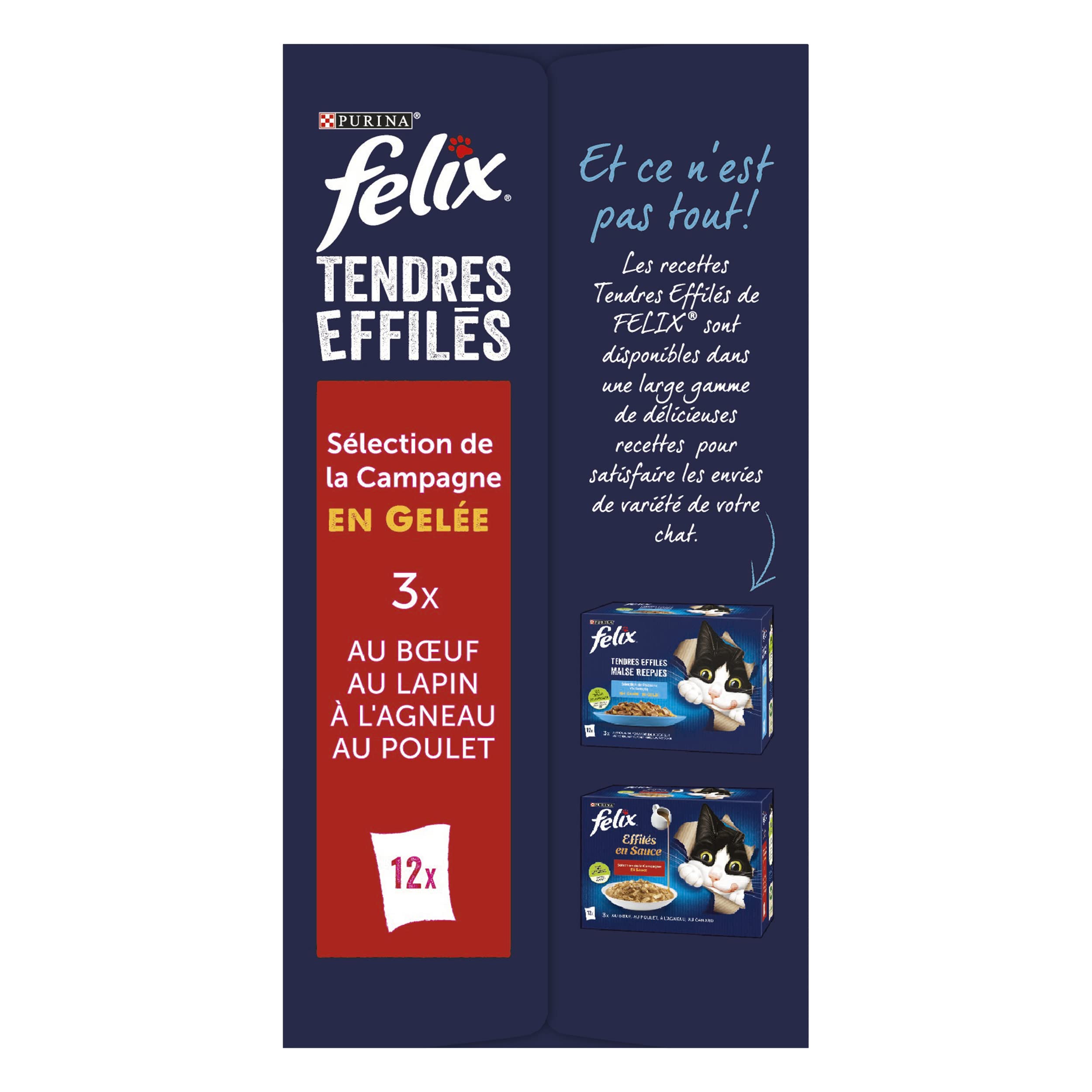 Felix Tendres Effilés en Gelée - Sélection de la Campagne - Lot de 6-12x85g