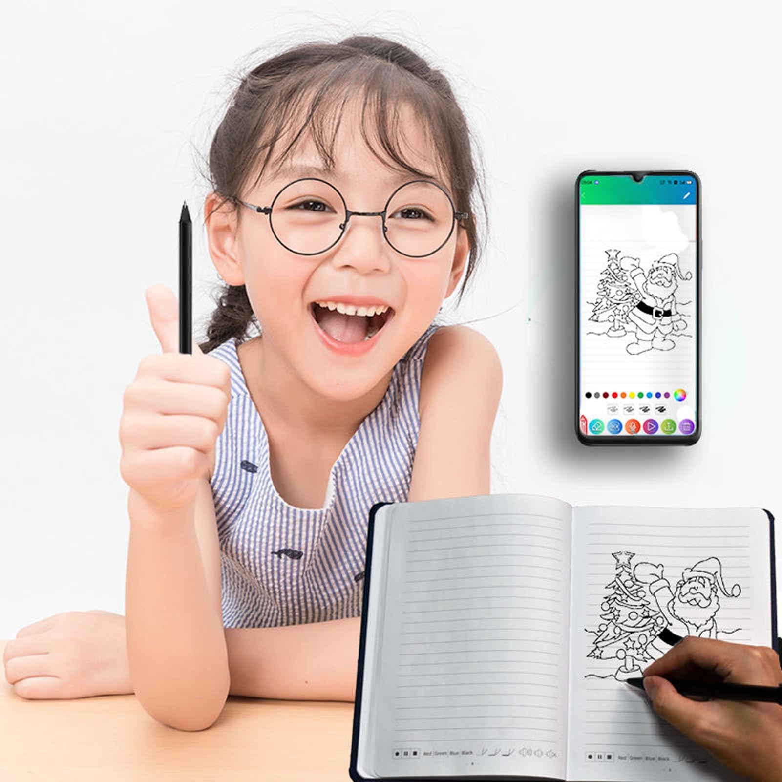 Tangxi Intelligentes Digitales Stift-Schreibset, Echtzeit-Synchronisation, Notizbuch, Papier, APP für das Lernen Im Büro, in der Schule