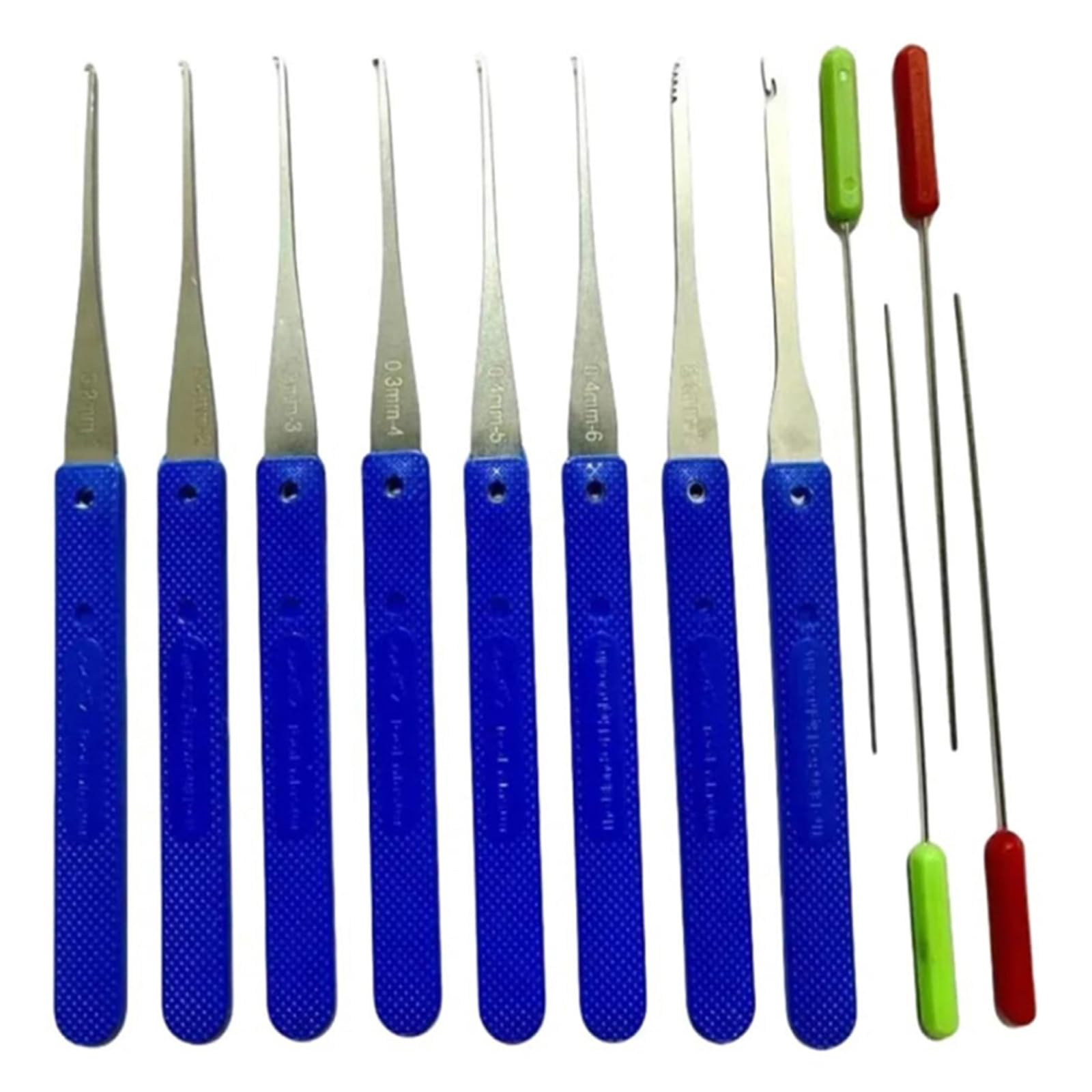 Set di 12 estrattori per chiavi rotte, kit professionale per estrarre chiavi con ganci e aghi, strumento universale per chiavi inceppate/spezzate in auto, case e casseforti (custodia portatile inclusa