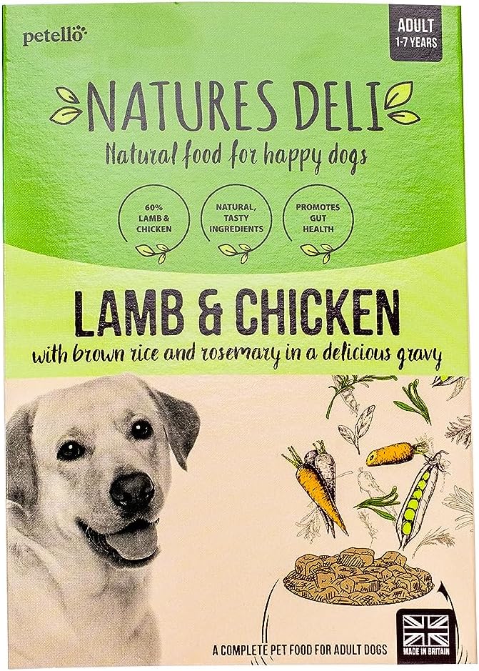 Natures Deli Adult Wet Dog Food, Lamb and Chicken with Brown Rice and