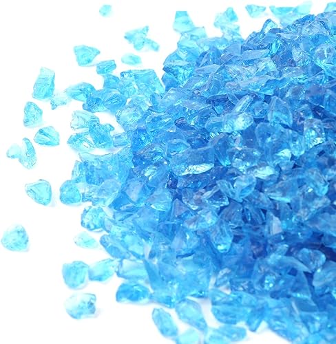 Miniatura 4 de Shiny Stone Grava de vidrio reflectante de alto brillo, gemas de fuego, gotas de fuego, piedras de vidrio de fuego, piedras para hoguera, pecera,