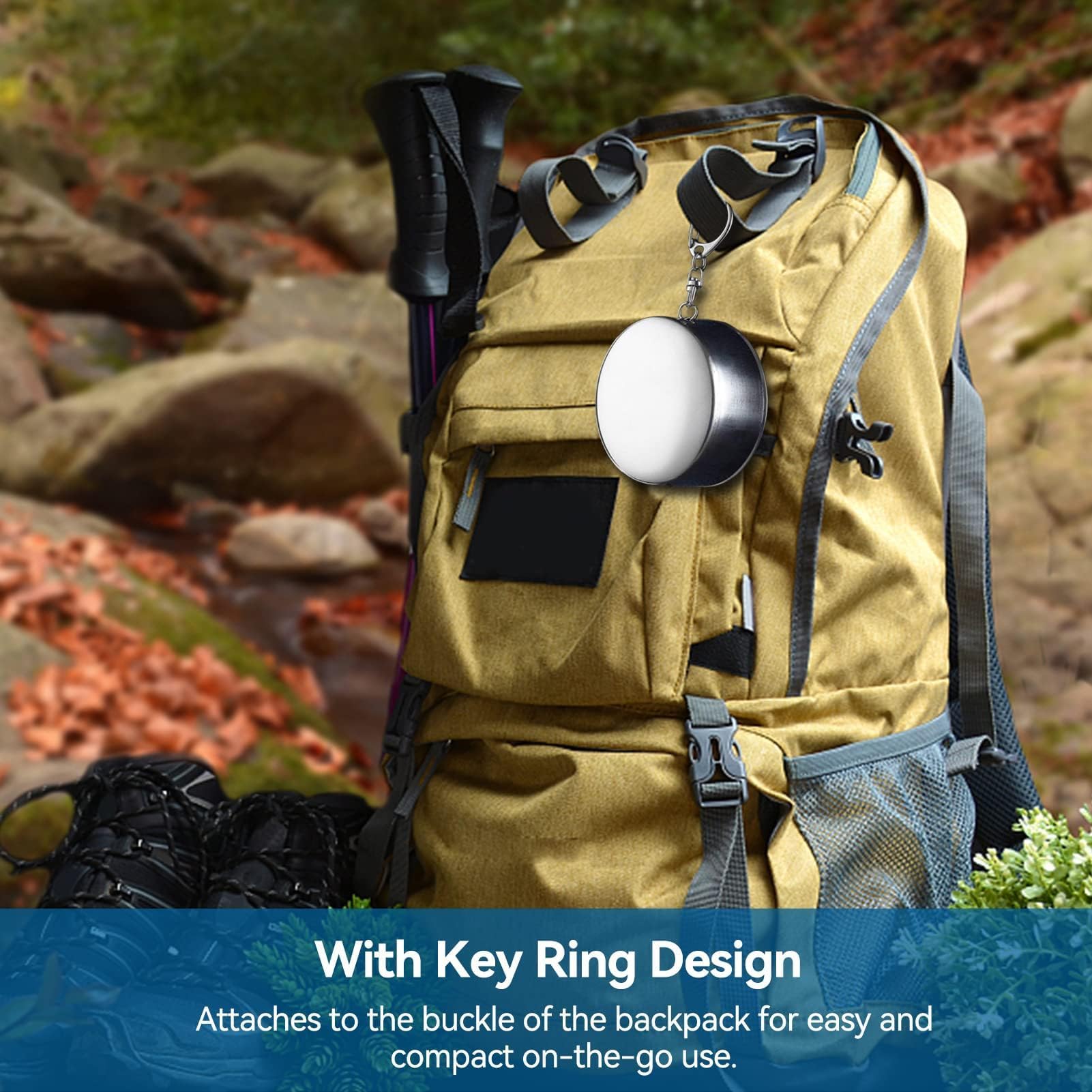 Tazza Pieghevole In Acciaio Inox 150ml - Per Campeggio, Viaggi E Sport - Foto 2