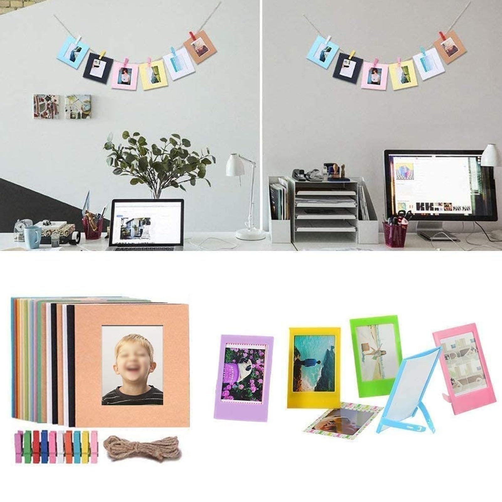 Zestaw akcesoriów do aparatu, etui ochronne, naklejki, ramki na zdjęcia, filtry, lusterko do selfie, album, kolor stokrotki dla miłośników kamer 11