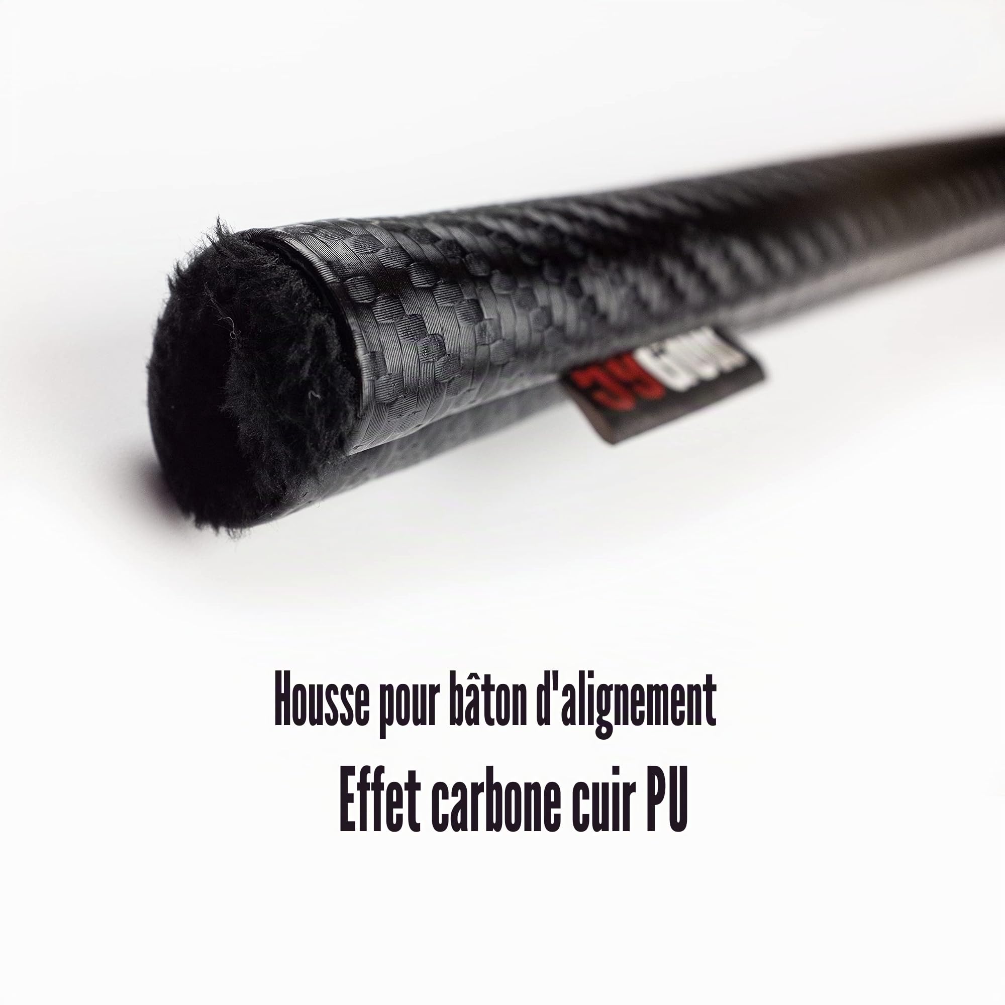 Set de baguettes d'alignement : 2x tour sticks pliables en carbone + 1x housse en cuir PU