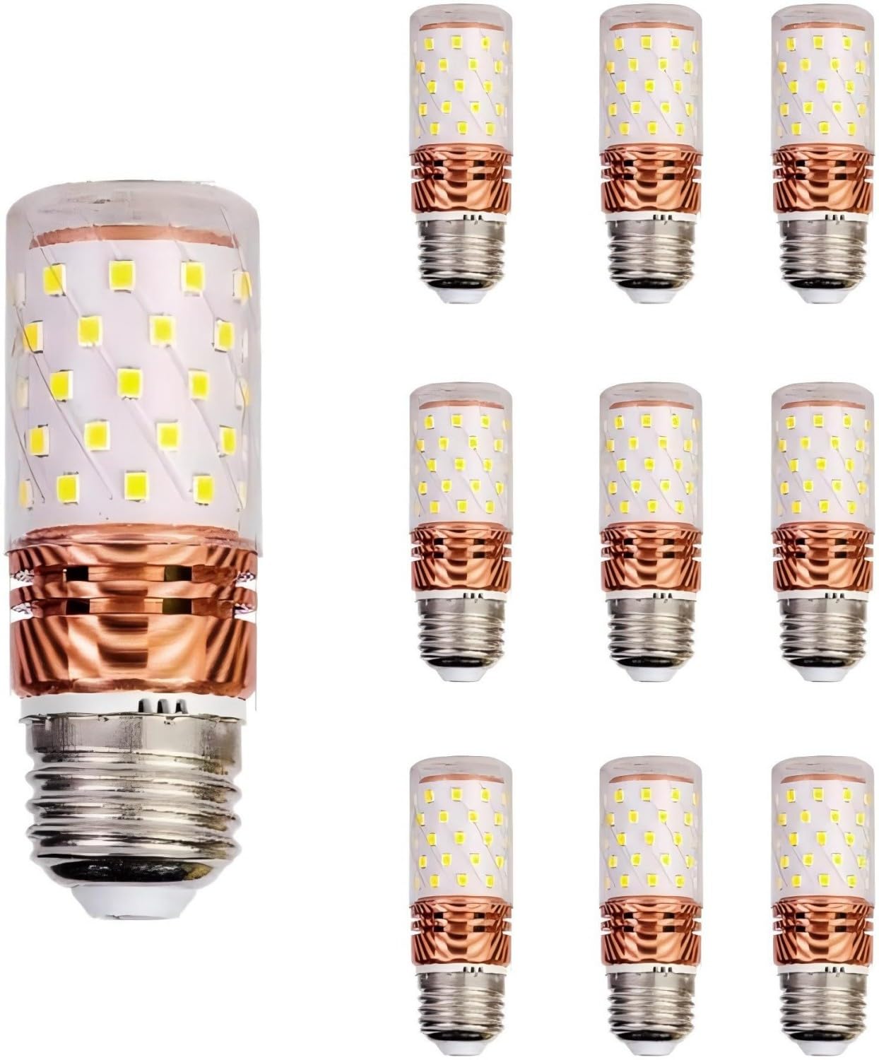 SYOSI 2/10 Pack 16W E27 LED Corn Screw Bulbs 85-265V Not Dimmable 1600LM Warm White 3000K 100W Incandescent Bulbs Equivalent Energy-saving Corn LED Bulb for Table Lamp Floor Lamp Ceiling Lamps
