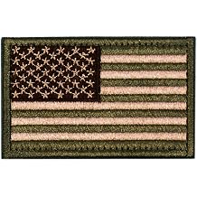 Tactical Patches of USA US American Flag, with Hook and Loop for Backpacks Caps Hats Jackets Pants, Military Army Uniform Emblems, Size 3x2 Inches
