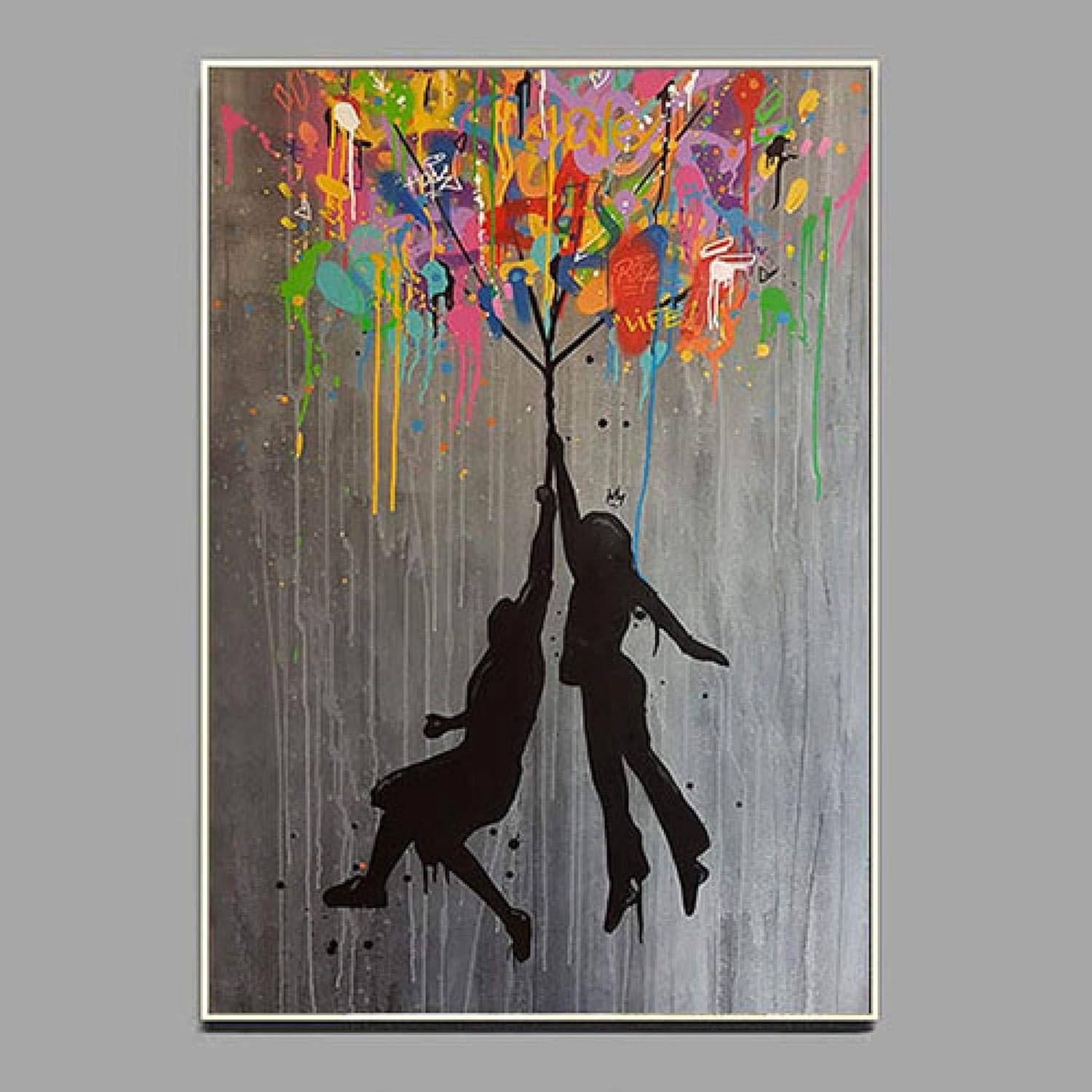 VNPQC Abstract Graffiti Poster Modern Street Art Banksy Balloon Girl