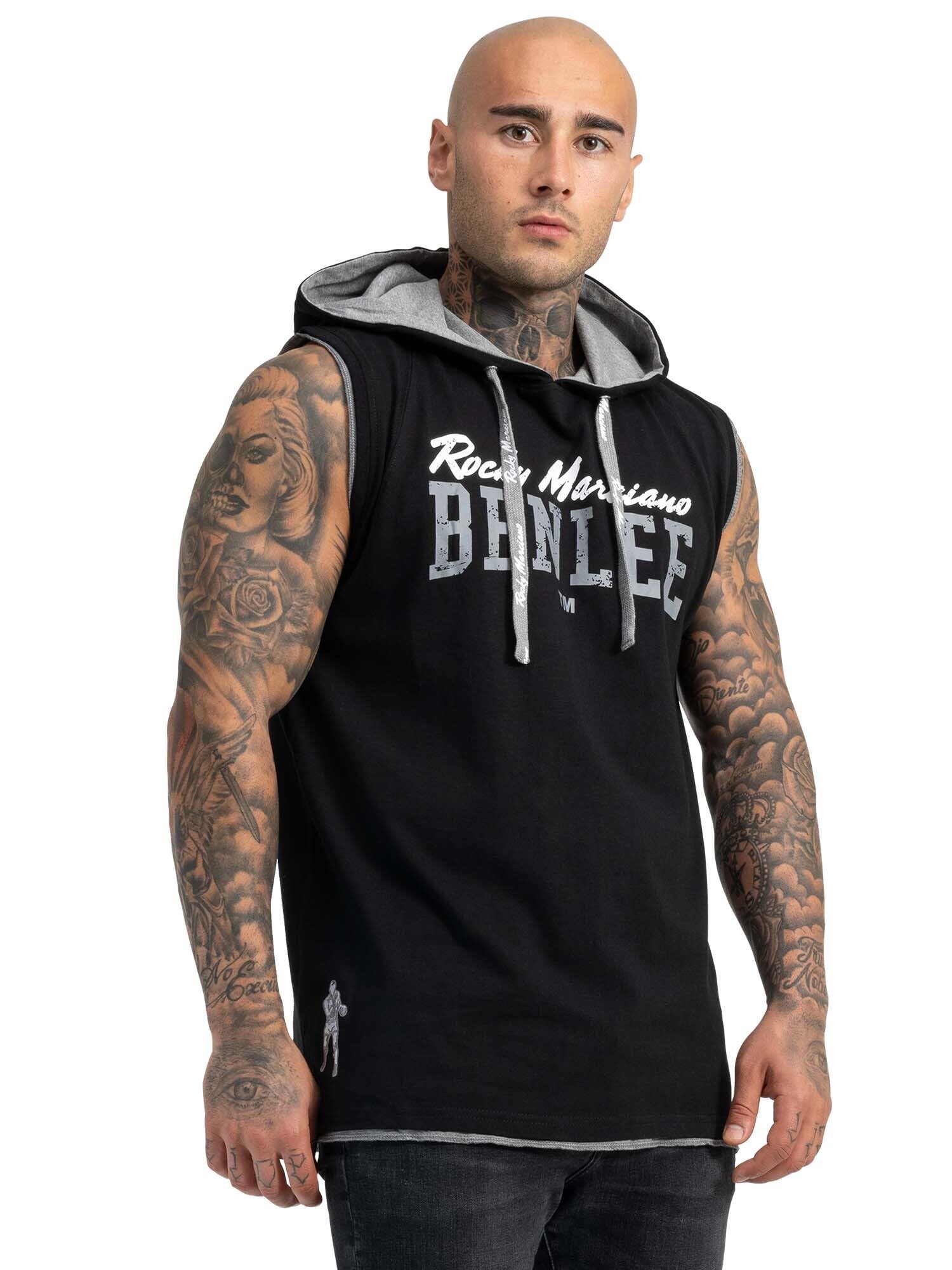 Ben Lee Men's Epperson Sleeveless Hooded Shirt - Black, Small