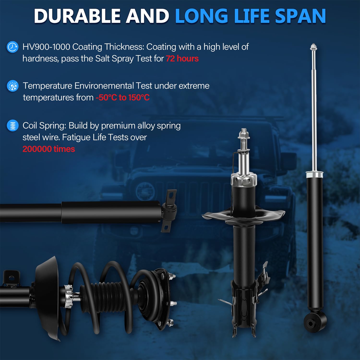 Amazon.com: EXPEDE Front Complete Struts Assembly with Coil