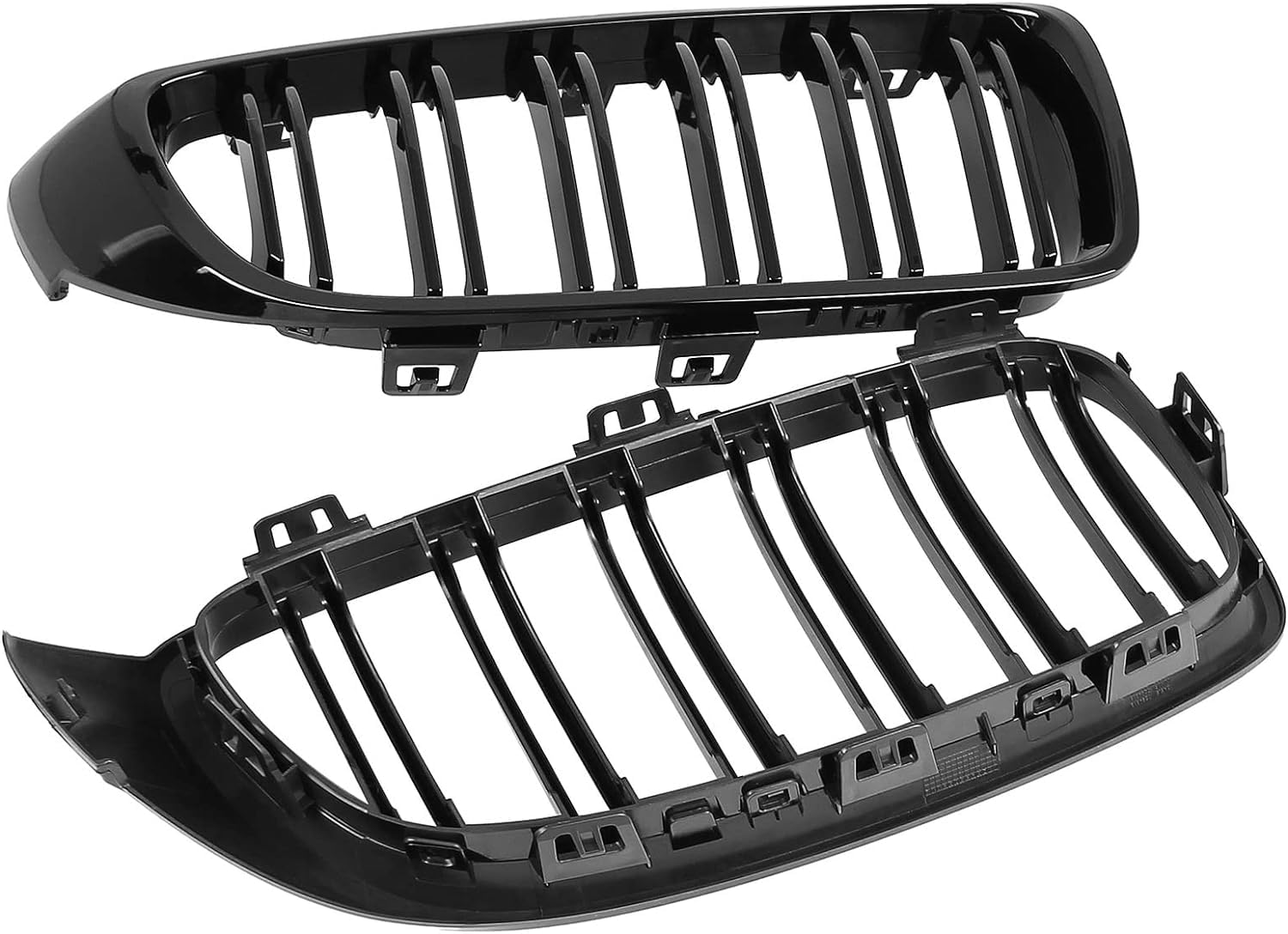 Parrilla de enfriamiento negra brillante para Serie 4 F32 F33 F36 F80 F82 2014-2019 Nieren Doble Barra Parrilla frontal