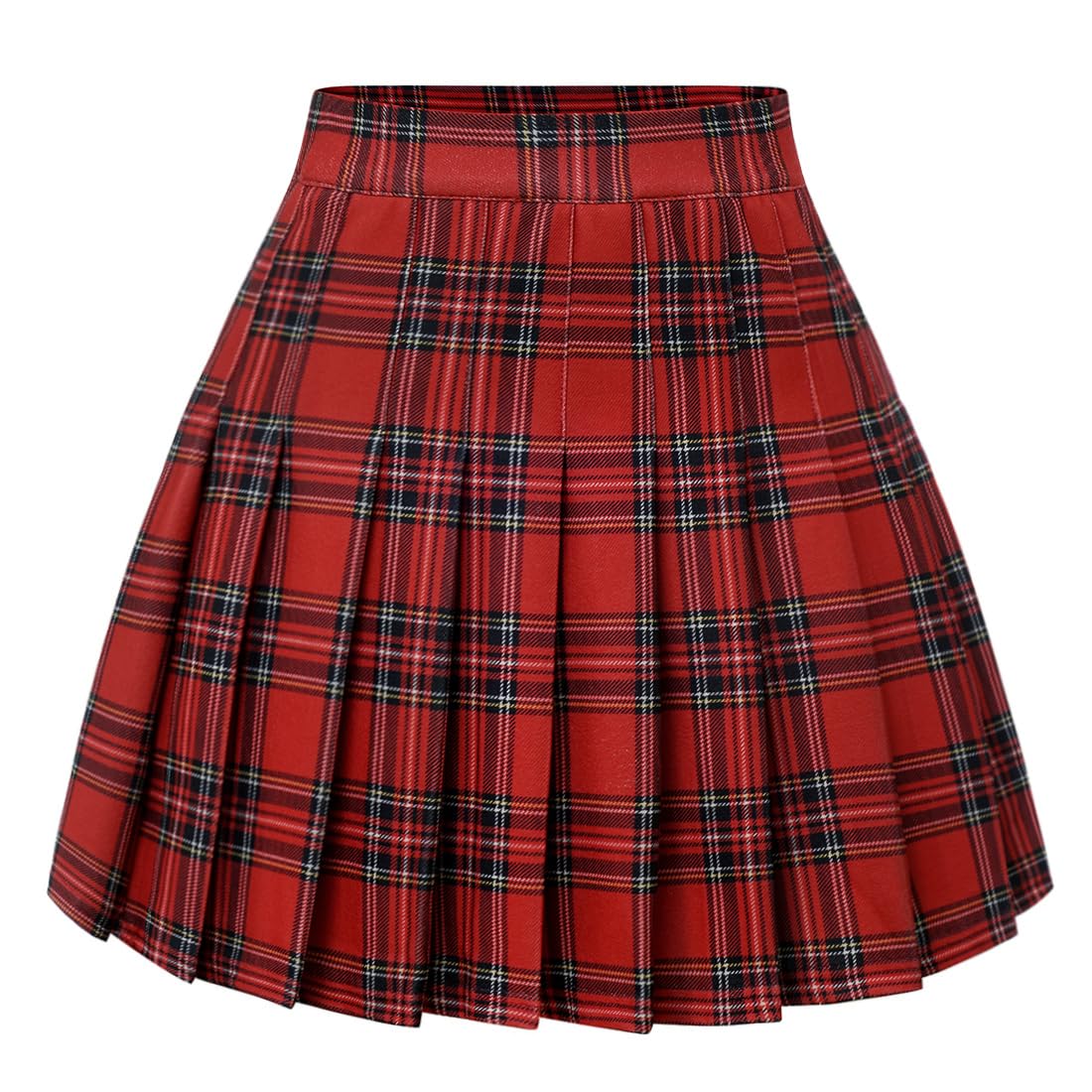 Womens Pleated Skirts High Waist Mini Tennis Skater Skirt