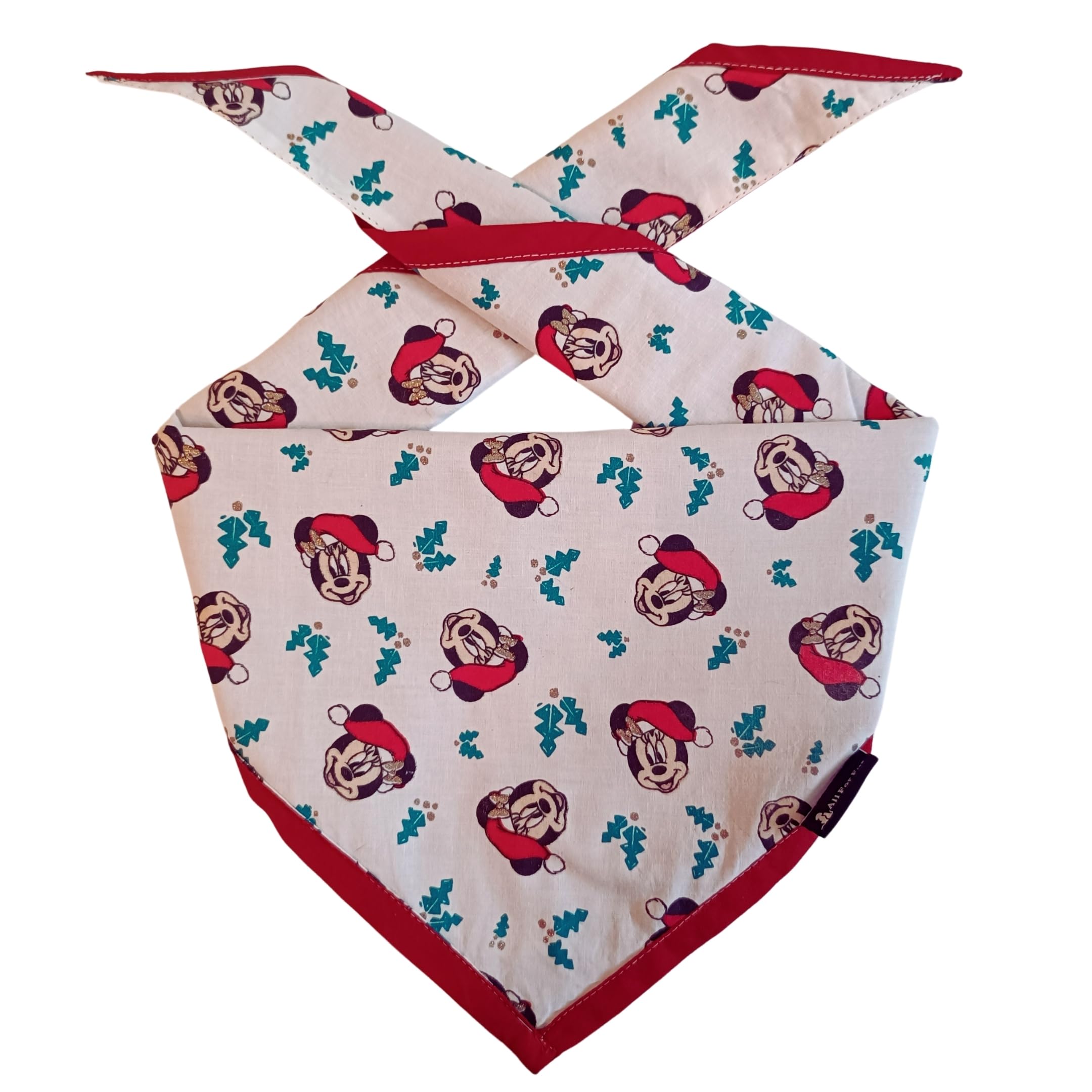 All For Fur Dog Bandana | Knot & Tie | Adjustable Cotton Bandana/Scarf | Luxury Dog Accessories | Bandana/Scarf for Large (L) to X-Large (XL) Dogs | Mickey Mouse Santa (B0CN4LTKBV) Amazon Price History, Amazon Price Tracker
