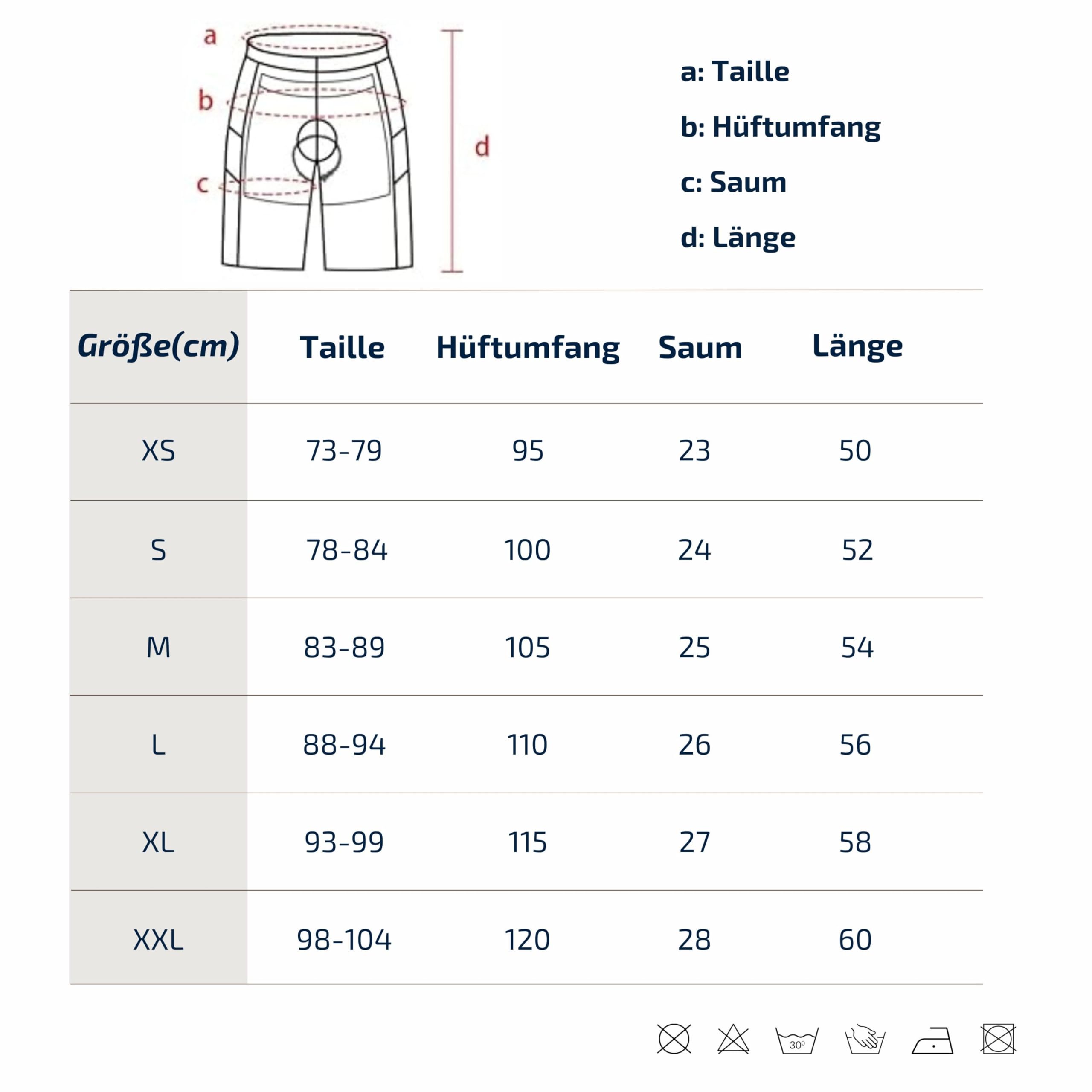Wulibike Shorts de Vélo de Montagne 2 en 1 avec Rembourrage pour Hommes