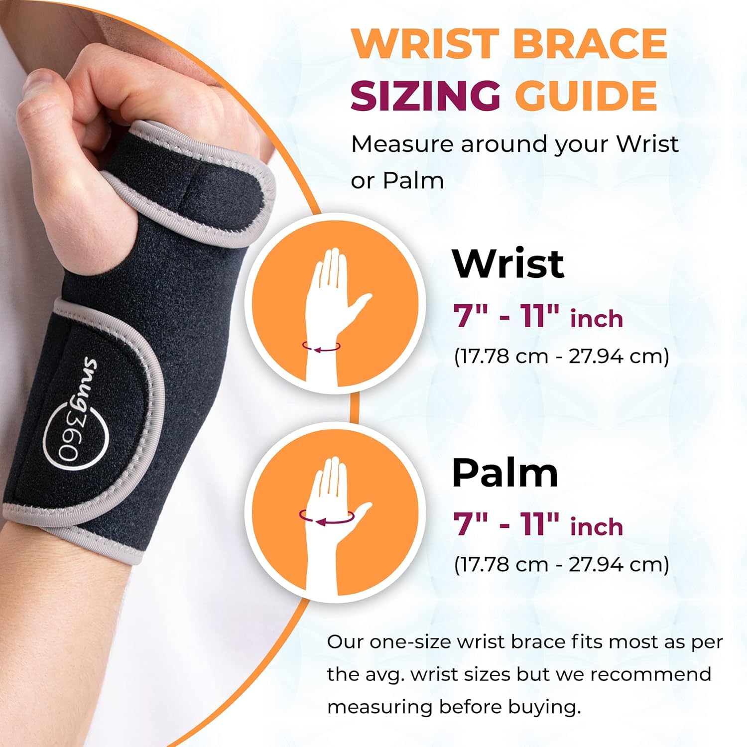Muñequera con férula – Muñequera ajustable y transpirable para túnel carpiano, tendinitis, artritis, esguinces y fracturas, férula de aluminio extraíble para soporte de muñeca, mano izquierda