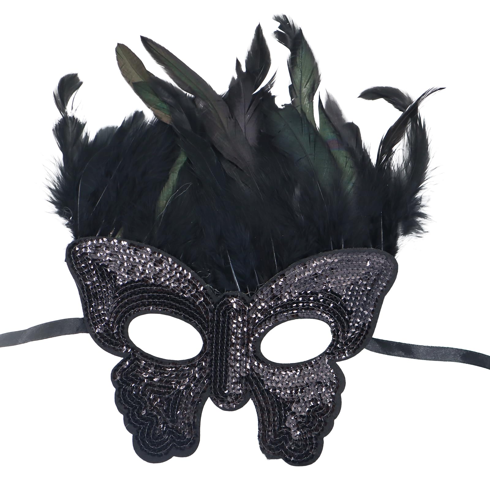 JCSTEU Máscaras de Halloween, Máscaras de Juego de Rol de Lentejuelas Máscaras de Carnaval para Damas Máscaras de Fiesta