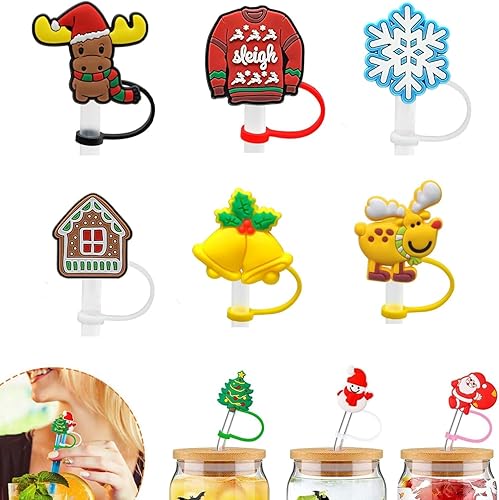 Stanley - 13 fundas de popote compatibles con vasos Stanley de 30 y 40 onzas, bonita cubierta de popote de silicona para vasos, puntas de popote