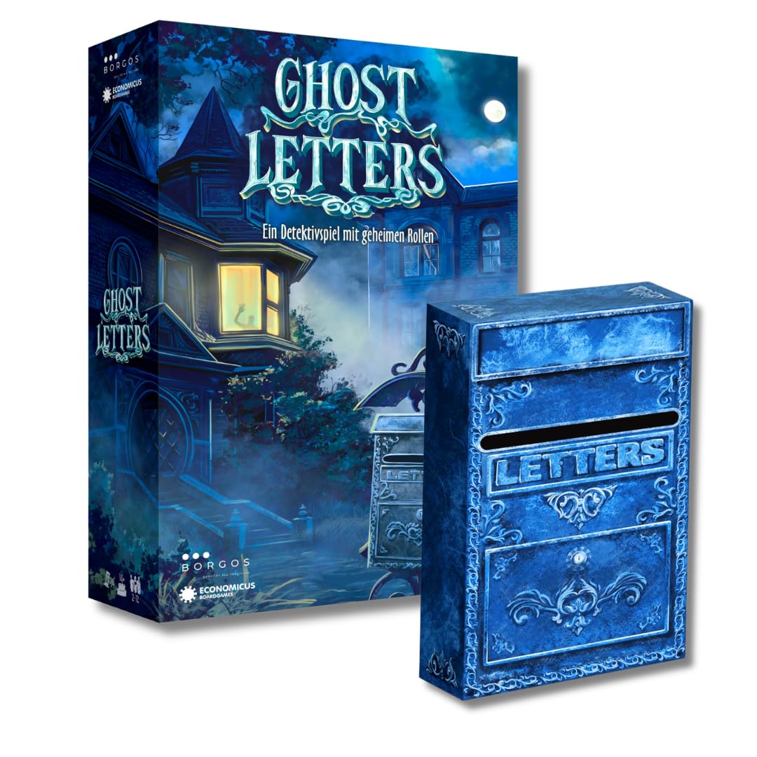 Ghost Letters Bundle – Grundspiel + Letterbox Erweiterung | Murder Mystery Detektivspiel mit 300 Hinweisen | Partyspiel & Krimidinner für 2–12 Spieler