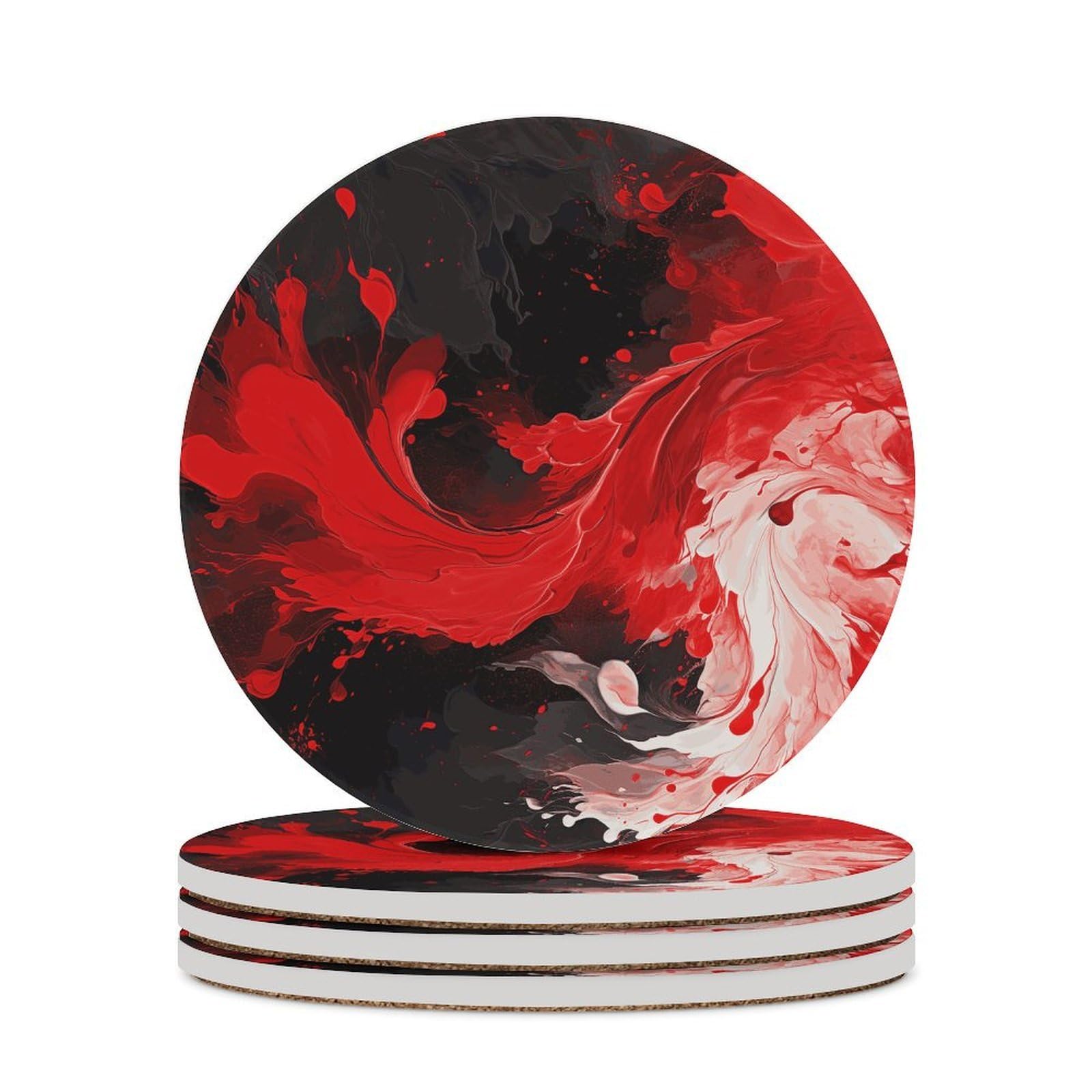 Dessous de verre céramique anti tache humidité protection table basse salon lot de 4