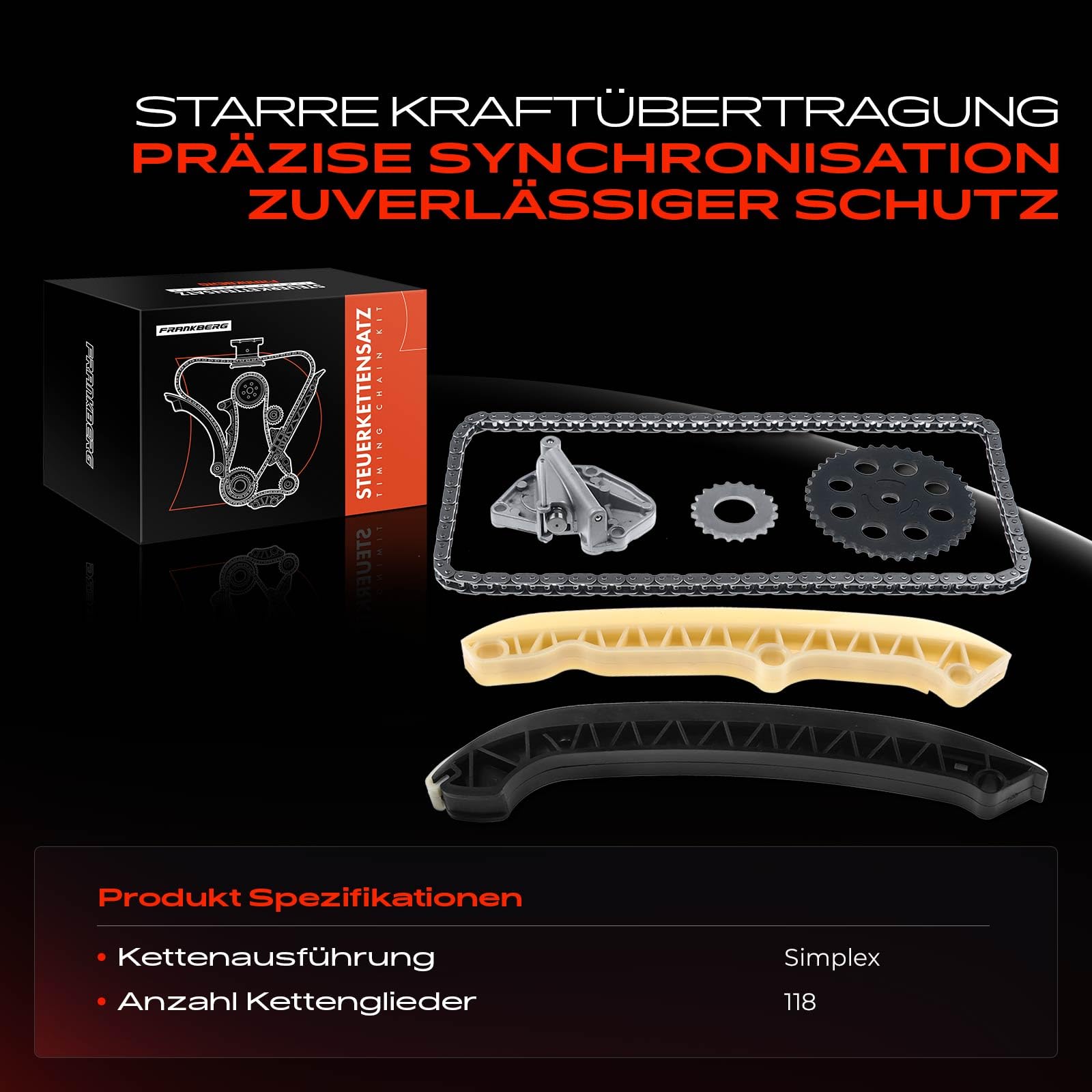 Steuerkettensatz Steuerkette für Ibiza III 6L1 Fabia I 6Y2 6Y5 6Y3 Fabia II 542 545 Fox 5Z1 5Z3 Polo 9N 1.2L Benzin 2001-2014 03D109229