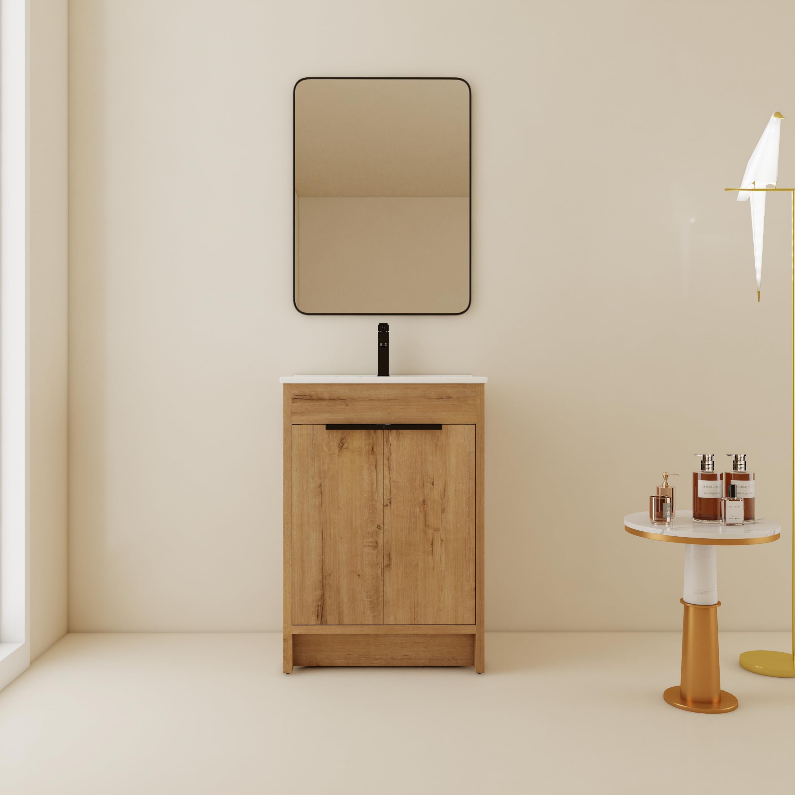 San Merah 24 inch Bathroom Vanity with Sink