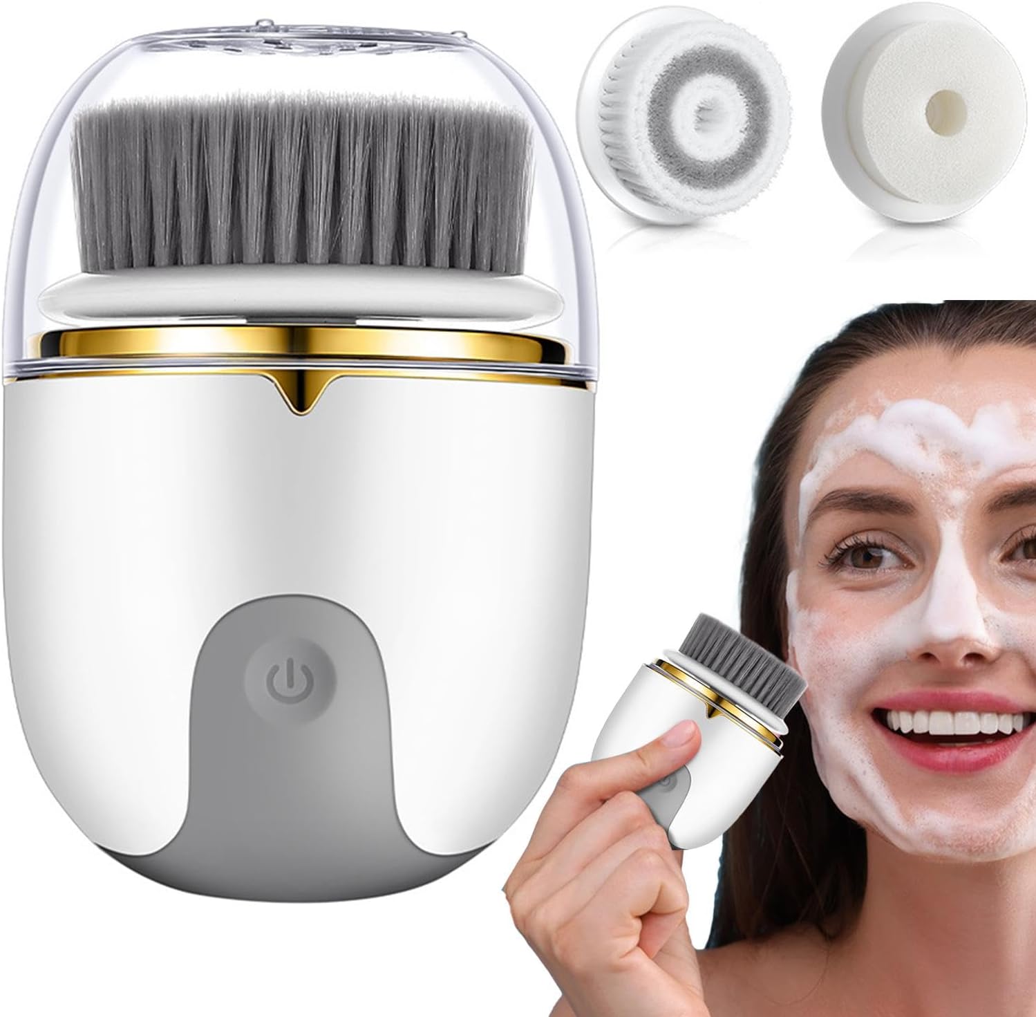 Facial Cleansing Brush | Waterproof Face Scrubber | Usb Charging Face Brush | Deep Cleaning Facial Scrubber | Spin Scrub Face Brush Versatile And Travel Friendly Abs For Men And Women, Travel, Home
