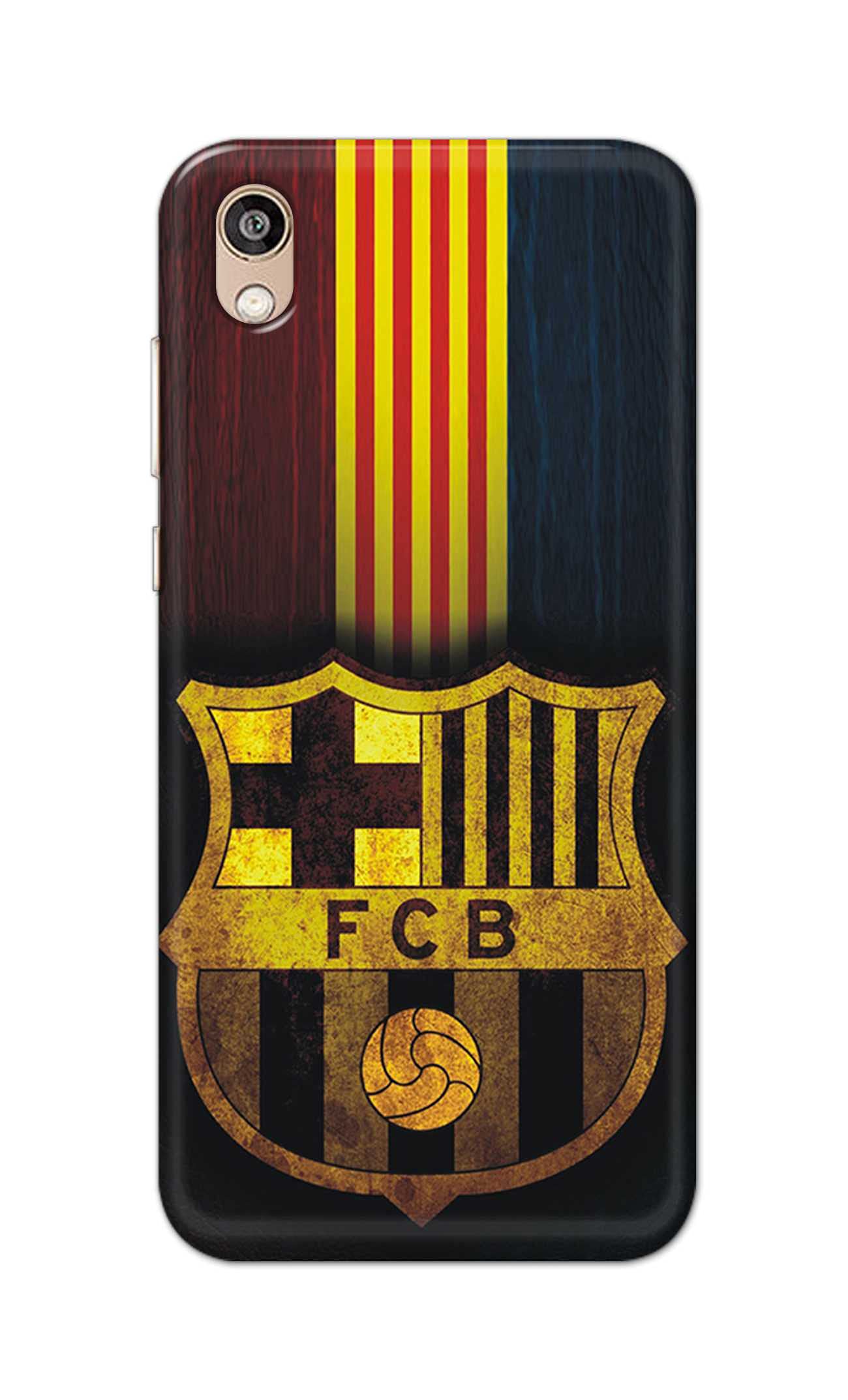 Generic Barcelona FCB Club Logo Printed Designer Hard Case for Honor 8S / Huawei Y5 (2019), AMN-LX9, AMN-LX1, AMN-LX2, AMN-LX3 Back Cover -(6D) PSR2024