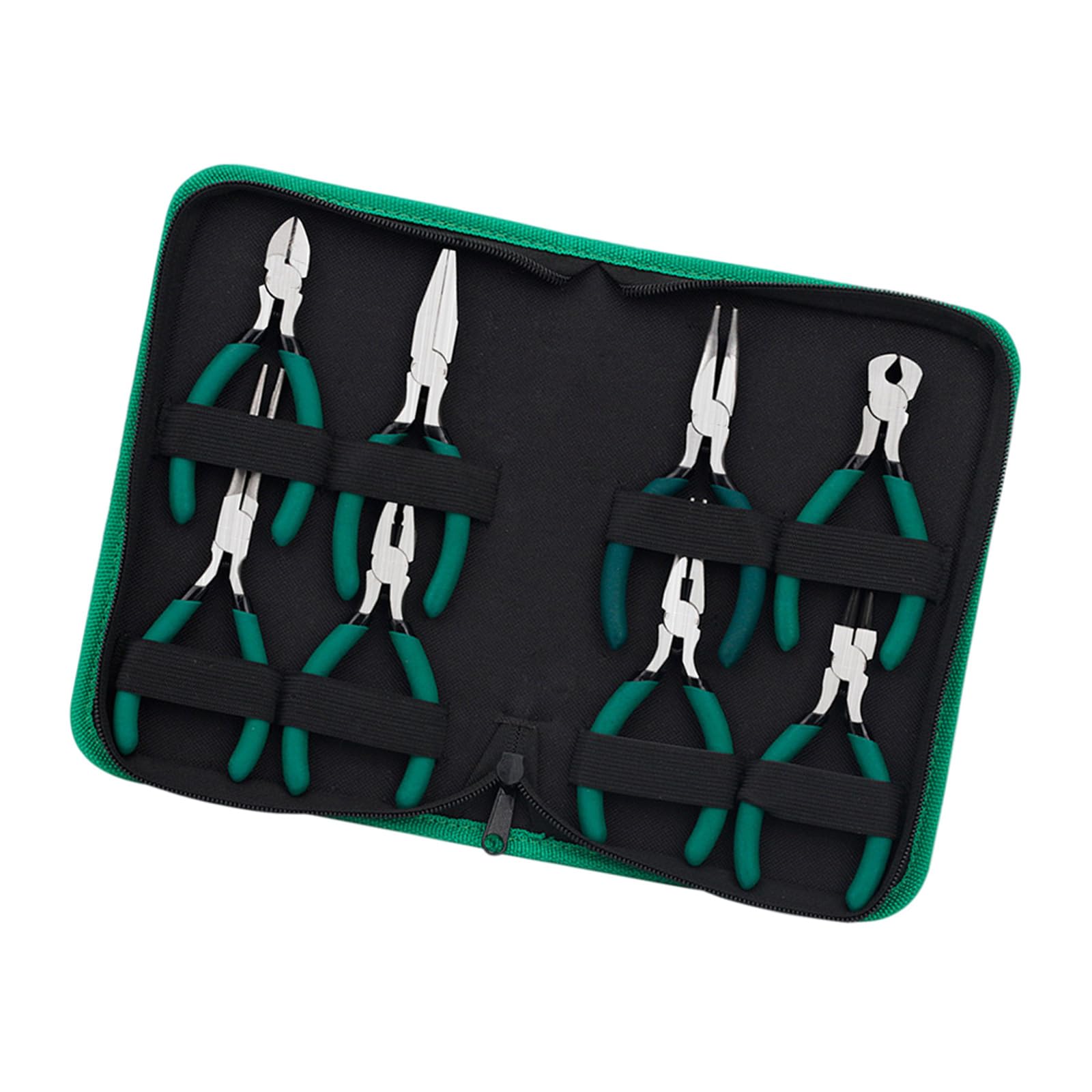 Set di 8 pinze ergonomiche piccole da 12,7 cm, in acciaio ad alto tenore di carbonio, perfette per modellismo e cablaggio, set di pinze in acciaio al carbonio