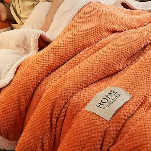 Manta de microfibra, mantas para sofás, manta de cama Colcha o manta de Estar Viajes Cómodo Cálida para todas las estaciones, naranja, 70.9in*86.6in disponible en Yaxa Peru