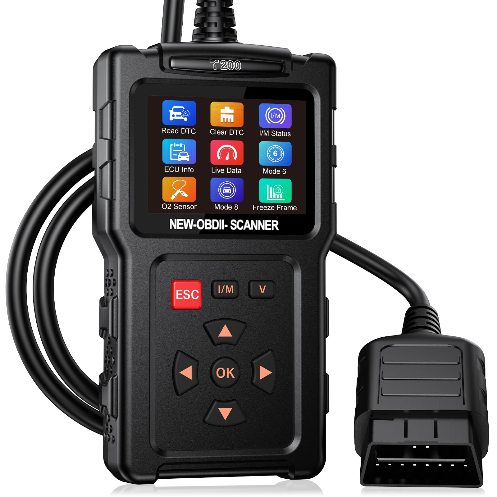 OBD2 Diagnostic Auto Valise Voiture: OBD Diagnostique Français Auto Multimarque pour BMW Peugeot VW Véhicules après 2002, Lecteur de Codes de Panne Moteur avec Lecture en Temps Réel des Données