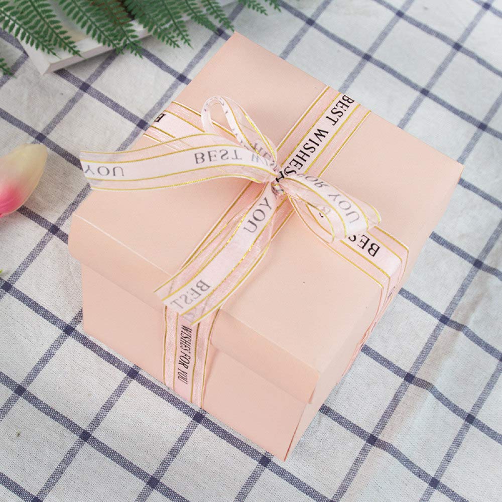 Regalo sorpresa Caja de explosión de aniversario creativa DIY Álbum hecho a mano Pareja Día de San Valentín Matrimonio, Rosa