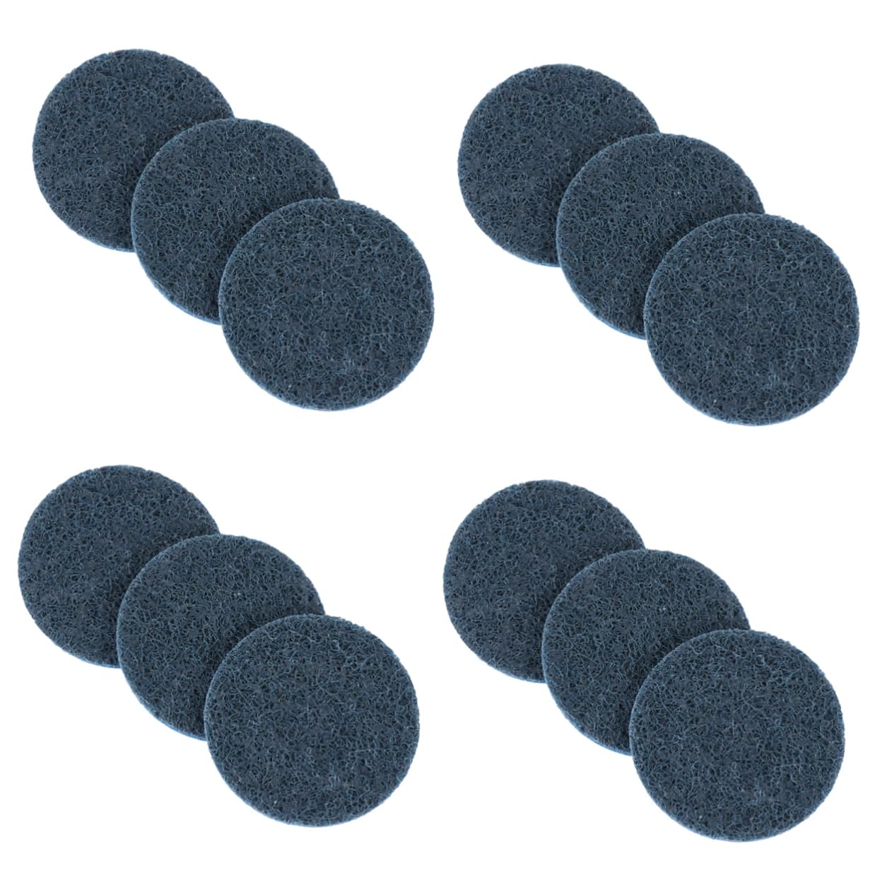 Disco de Lija de Torsión de Nailon de 2 Pulgadas, 50 Piezas | Óxido de Aluminio Marrón, Color Azul, Resistencia al Desgaste, de Superficie Metálica Color Aleatorio