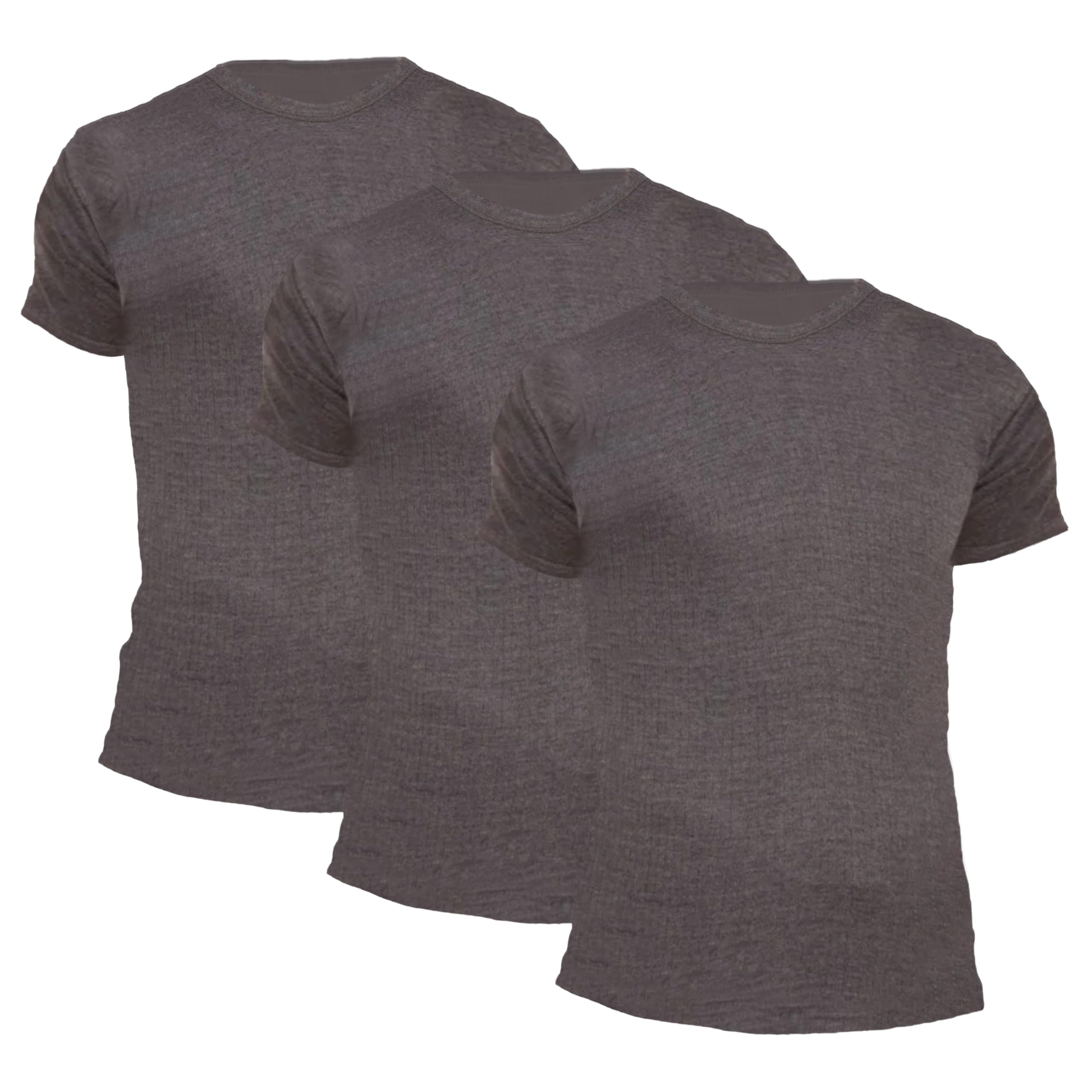 Octave Men's Charcoal Octave® Thermal Short Sleeve(Pack Of1,2,3,6,12) (Uk, Alpha, 5XL, Regular, Regular, 3 Pack)