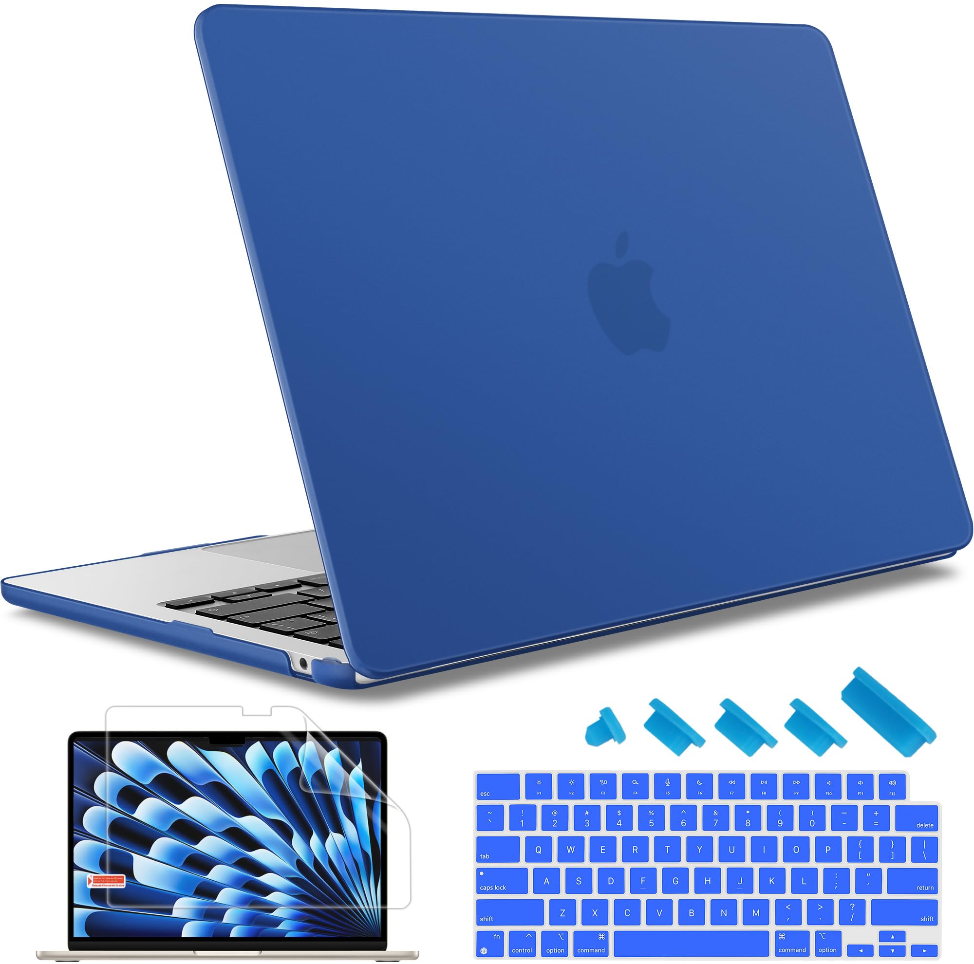 May Chen Compatible with M4 MacBook Air 15 inch Case 2025 2024 2023 A3241 A3114 M3 A2941 M2 with Liquid Retina Display & Touch ID, Plastic Hard Shell