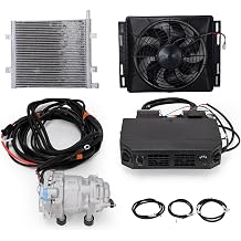 12V 13700 BTU Under Dash Air Conditioner, Universal A/C Kit System, Electric 12V DC Underdash AC Unit with Fast Cooling & Heating for Classica Car, Automotive, Truck, ATV, Pickup, Tractor, RV