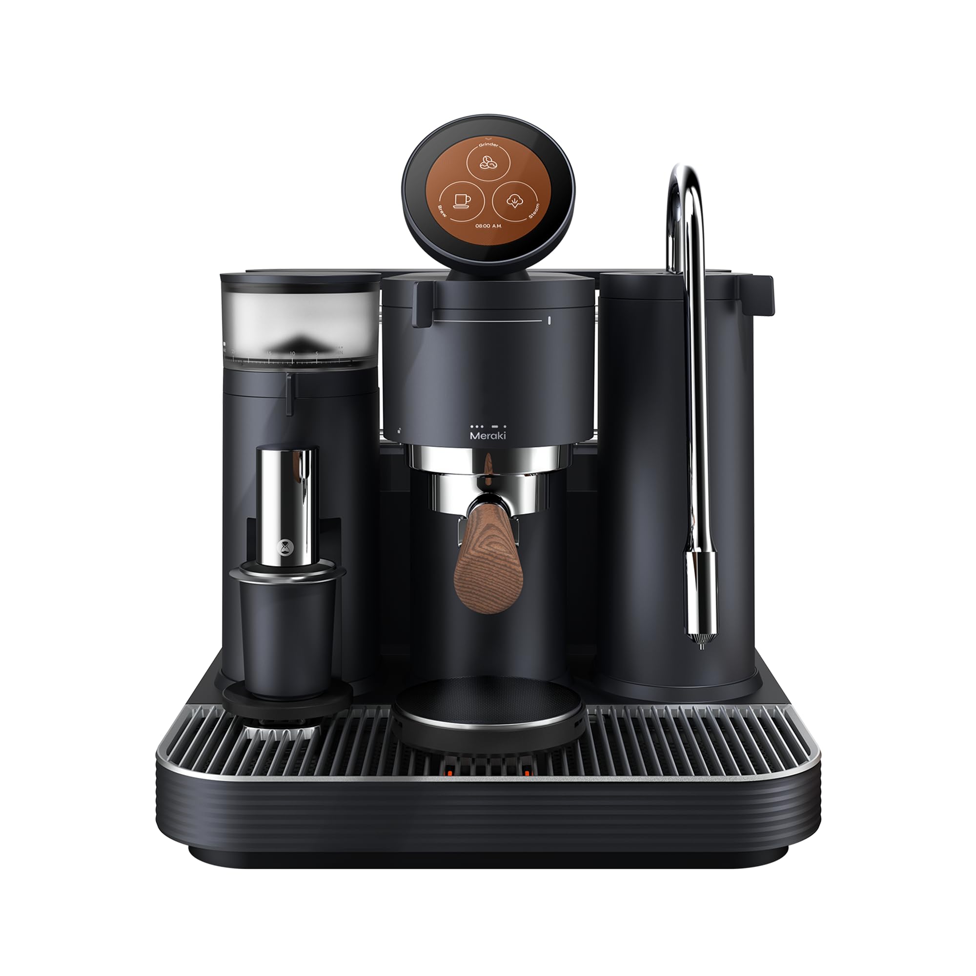 Meraki Dual Boiler Espresso Machine with Grinder and Built-In Dual Scales