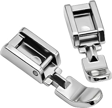 Zipper Presser Foot for Low Shank Snap on Singer, Brother, Janome, Juki, Babylock, Elna, Kenmore, White, Necchi, Simplicity, Euro-Pro, New Home, Sewing Machines 2pcs Zipper Foot