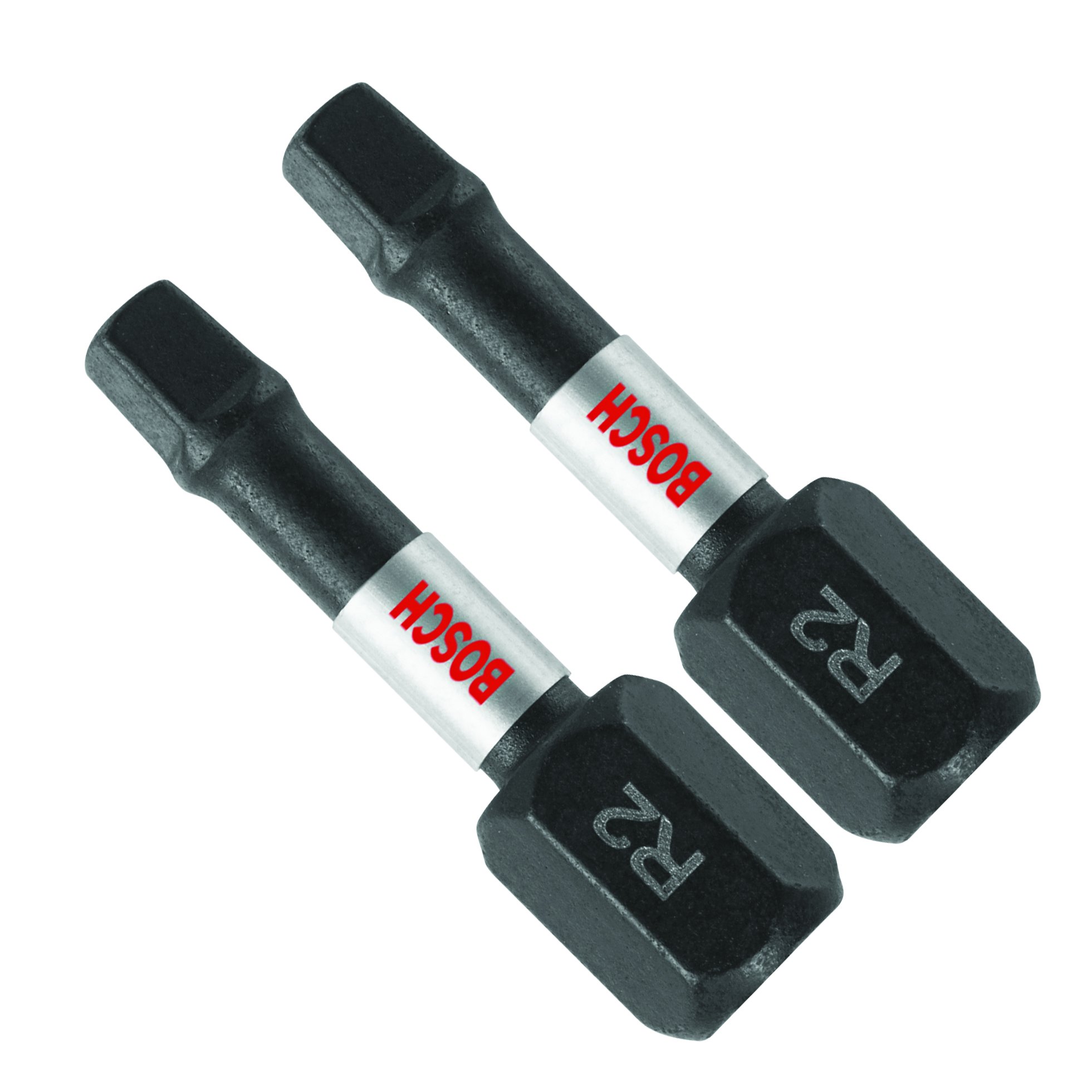 Bosch Grey Itsq2102 2-Pack 1 In. Square #2 Impact Tough Screwdriving Insert Bits