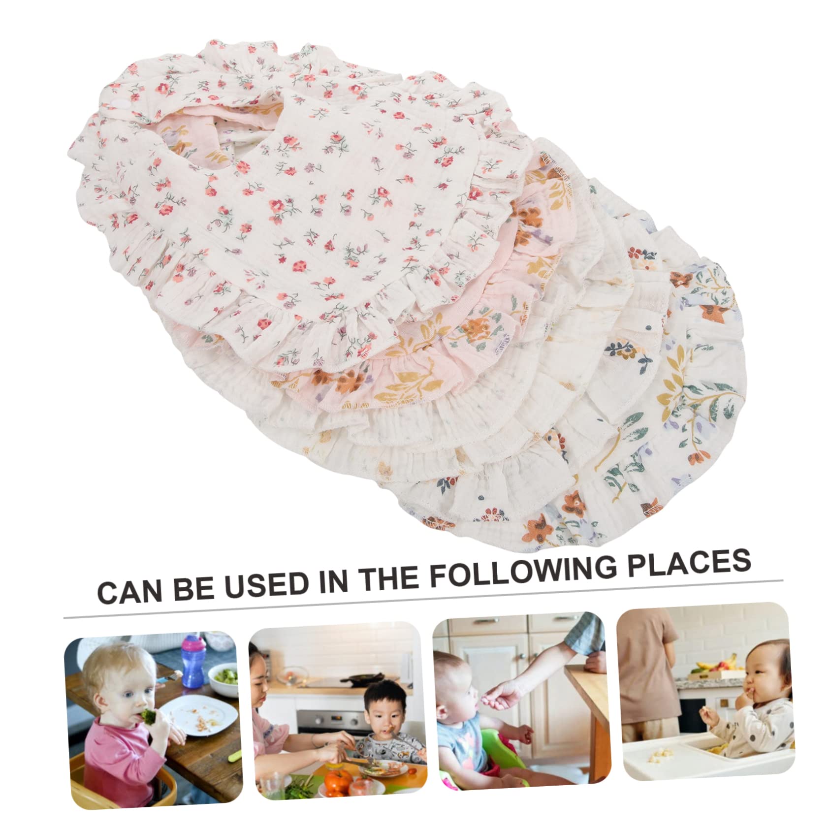 Abaodam 12 Stk Speichel tasche Lätzchen aus Baumwolle -Bandana Lätzchen für zahnende Babys Waschbare Baby sabbern Kinderkrankheiten Baby füttern
