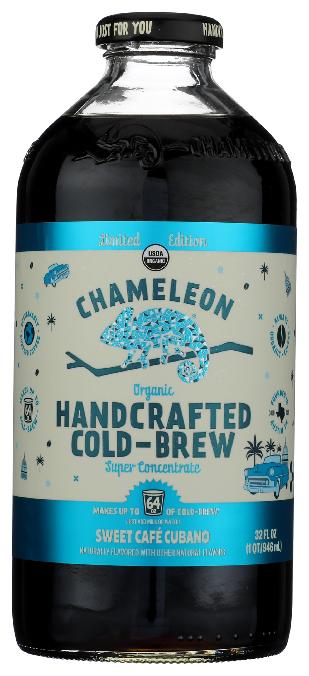 Chameleon Cold Brew Organic Lt. Ed. Seasonal Concentrated Cold Brew Coffee, 32 Fz