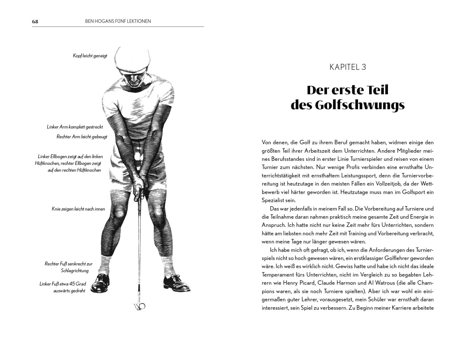 Ben Hogan's 5 Lessons – Das Standardwerk für Golfer: Schritt für Schritt zum perfekten Golfschwung | Der Weltbestseller auf Deutsch. Mit Anleitungen zu Grundlagen und Technik