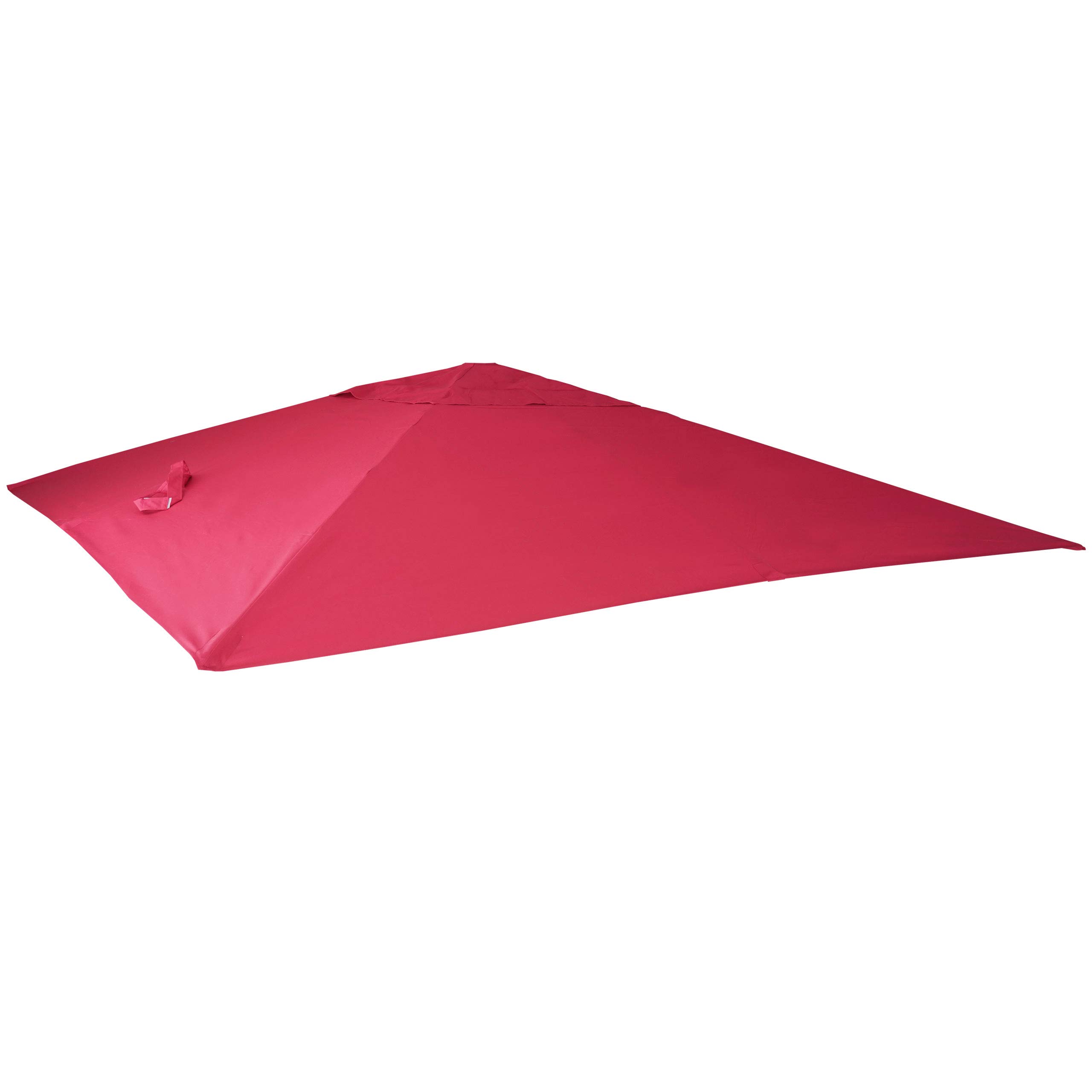 Mendler Ersatz-Bezug für Luxus-Ampelschirm HWC-A96, Sonnenschirmbezug Ersatzbezug, 3x3m (Ø4,24m) Polyester 2,7kg - Bordeaux