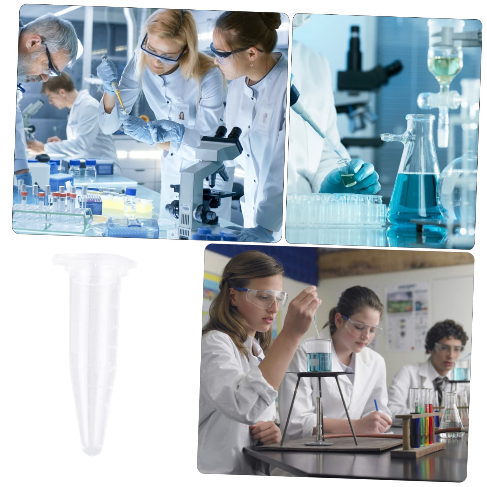 1000pezzi Provette Per Microcentrifuga Da Coperchio Conico Senza Bolle Impurità Accessori Per Campioni Contenitori Per Conservazione