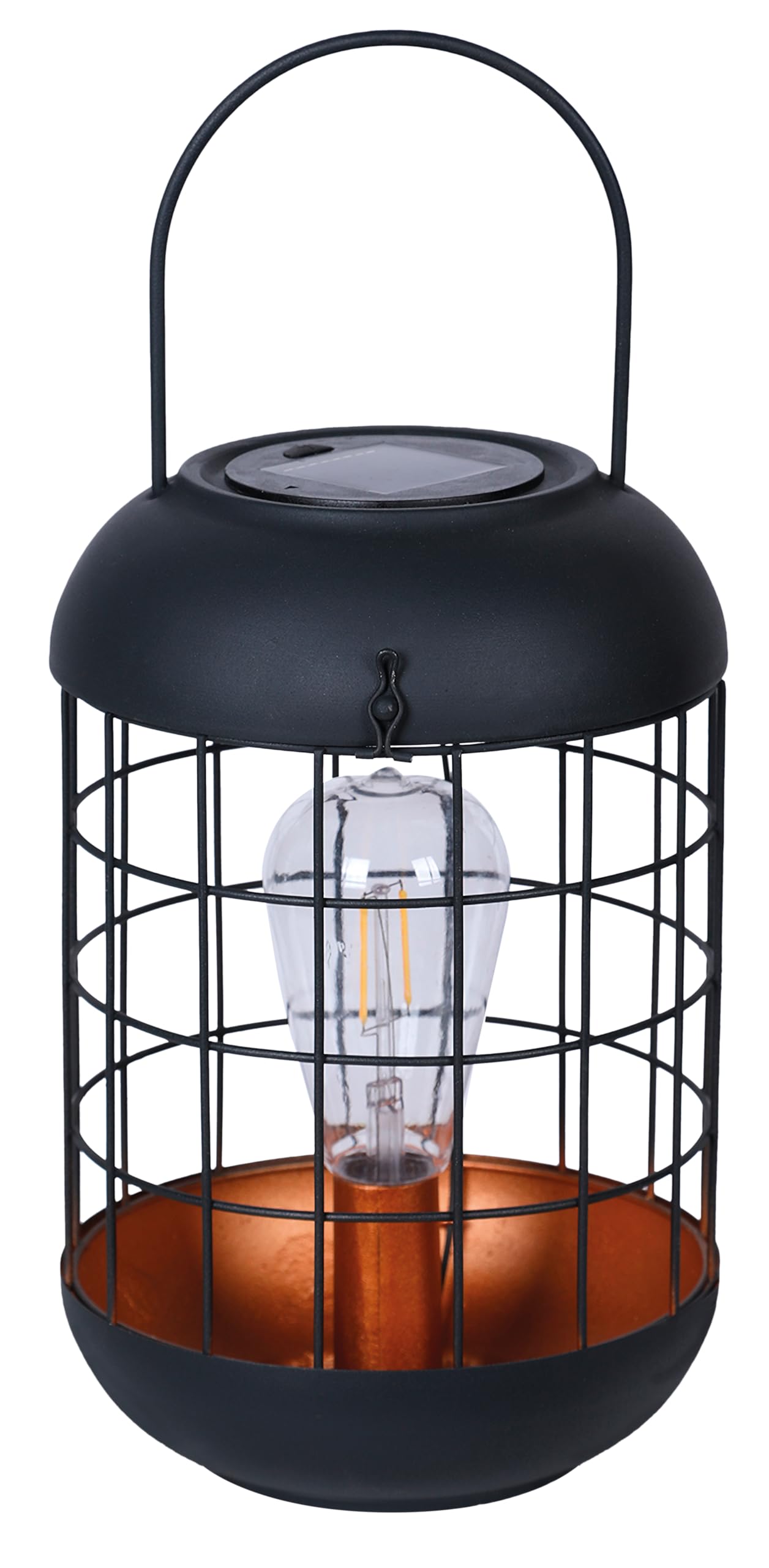 Luxform Copper Solar Lighthouse Table Lantern With Carry Handle