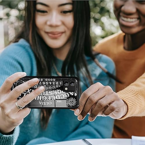 Miniatura 7 de Funda para Moto G Stylus 5G 2023 de vidrio templado, funda negra con diseño de tablero Ouija para mujeres y hombres, antiarañazos, a prueba de