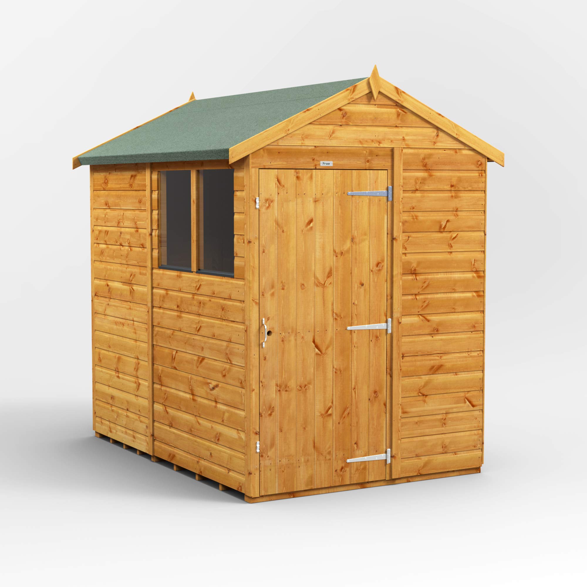POWER High Grade Premium Apex Garden Wooden Shed with Security Features, PVC Window Sills, Door & Window Flexibility, made from Extra Thick Timber & Toughened Glass — view 28