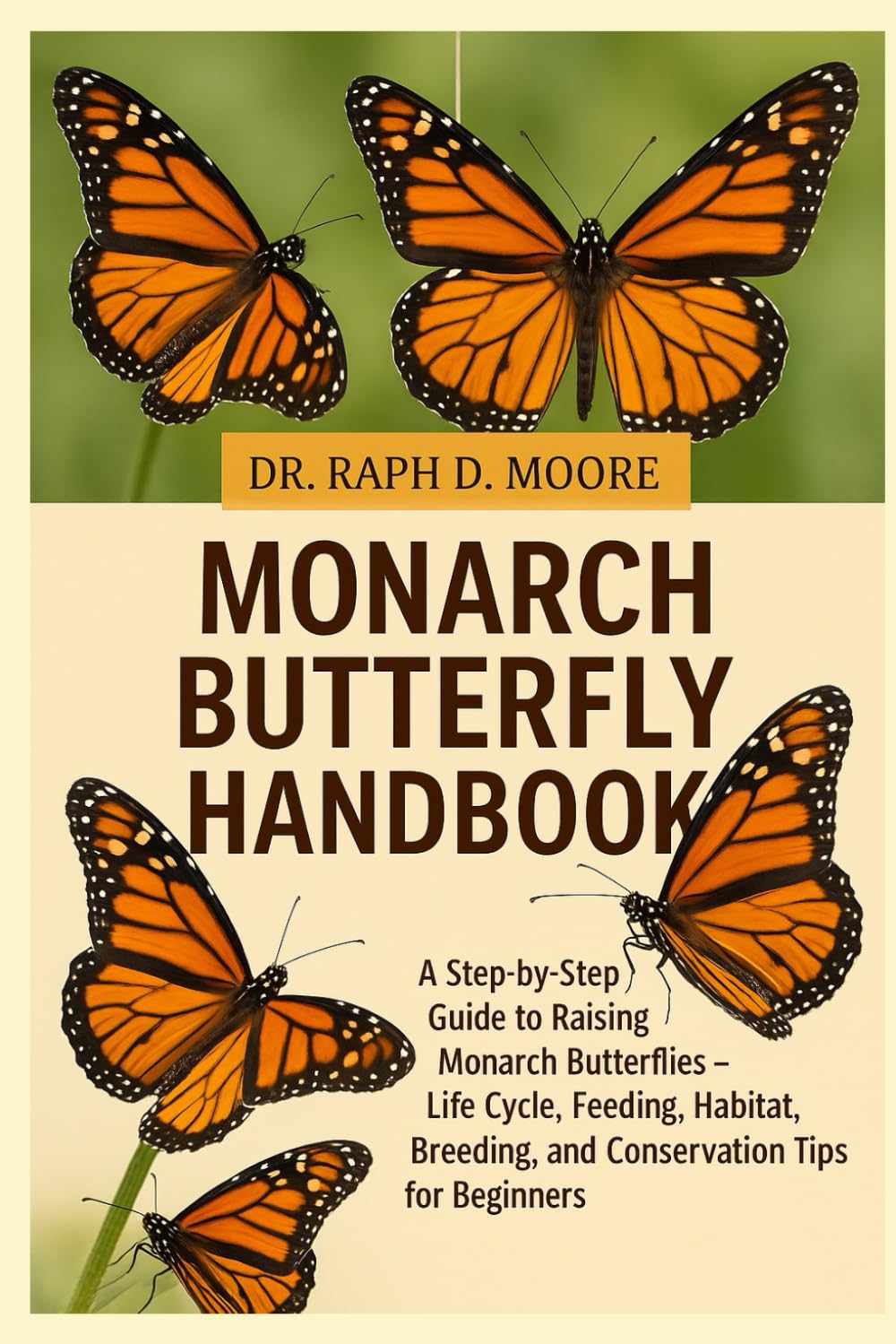 MONARCH BUTTERFLY HANDBOOK: A Step-by-Step Guide to Raising Monarch Butterflies – Life Cycle, Feeding, Habitat, Breeding, and Conservation Tips for Beginners