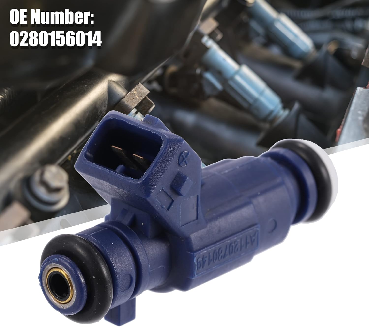 X AUTOHAUX 6pcs 0280156014 A1120780149 Fuel Injector for Mercedes CLK320 SLK320 E320 C320 C240 ML320 2001-2005 2.6L 3.2L for Chrysler Crossfire 2004-2008 5101526AA