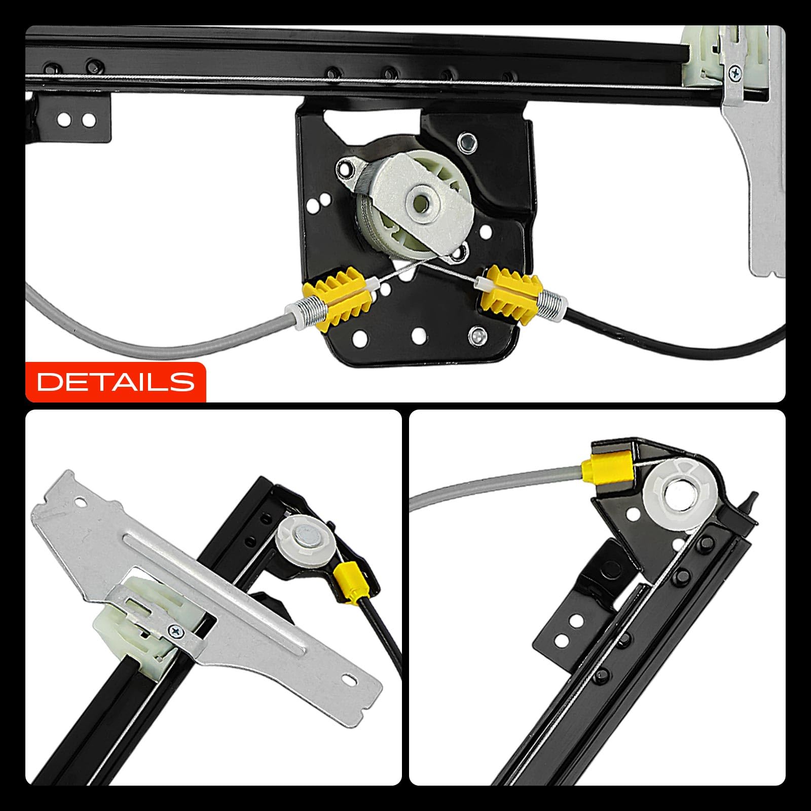 Frankberg Alzacristallo Meccanismo alzacristallo Elettrico senza Motore Anteriore destro senza piastra 4/5-Porte Compatibile con C3 II SC C3 Furgone/Compatto SC Replace# 9222FP,9222FQ