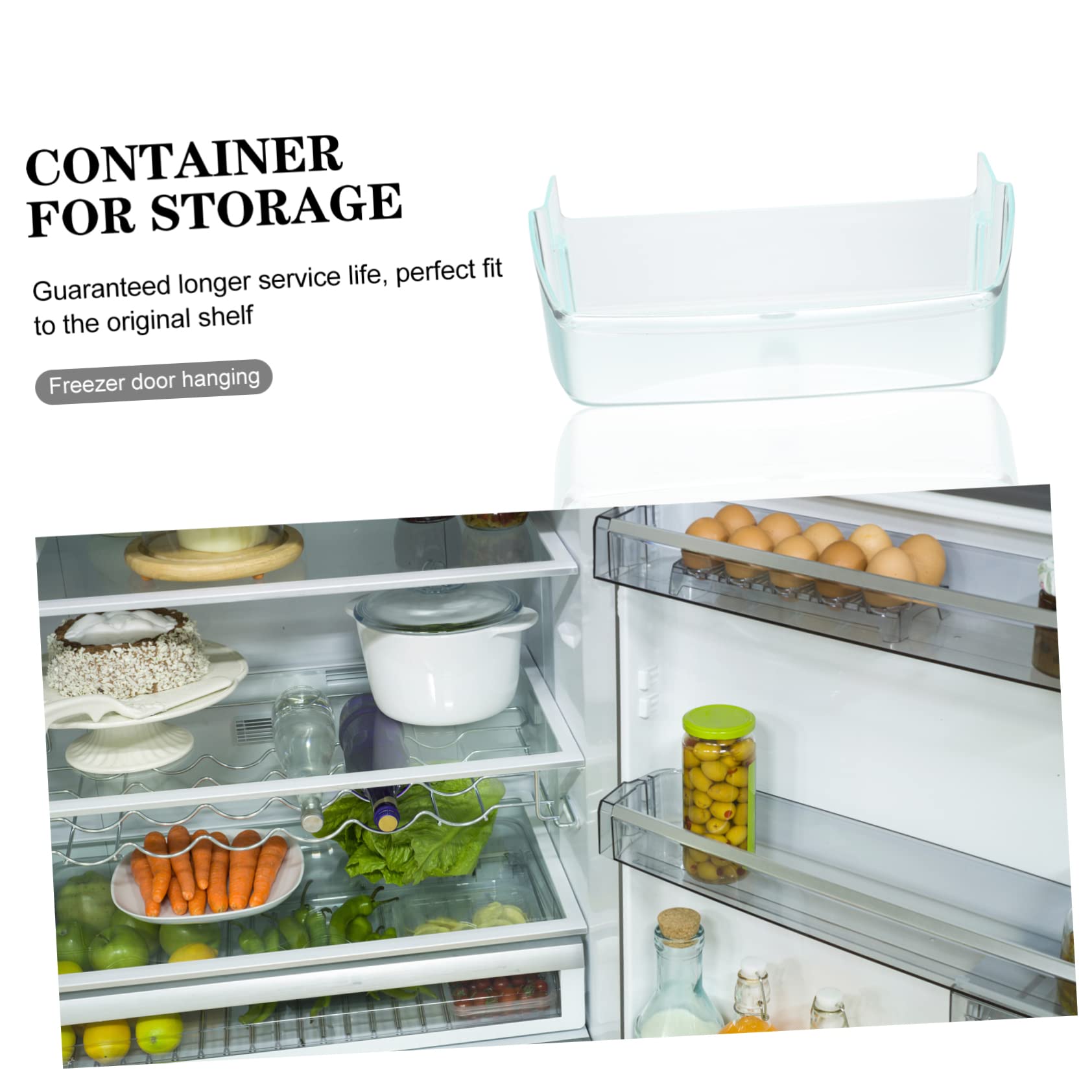 Mikikit 2pezzi Organizzatore Rimovibile Per Frigorifero Laterale Per Salse e Condimenti Portaoggetti Per Accessorio Per Risparmiare
